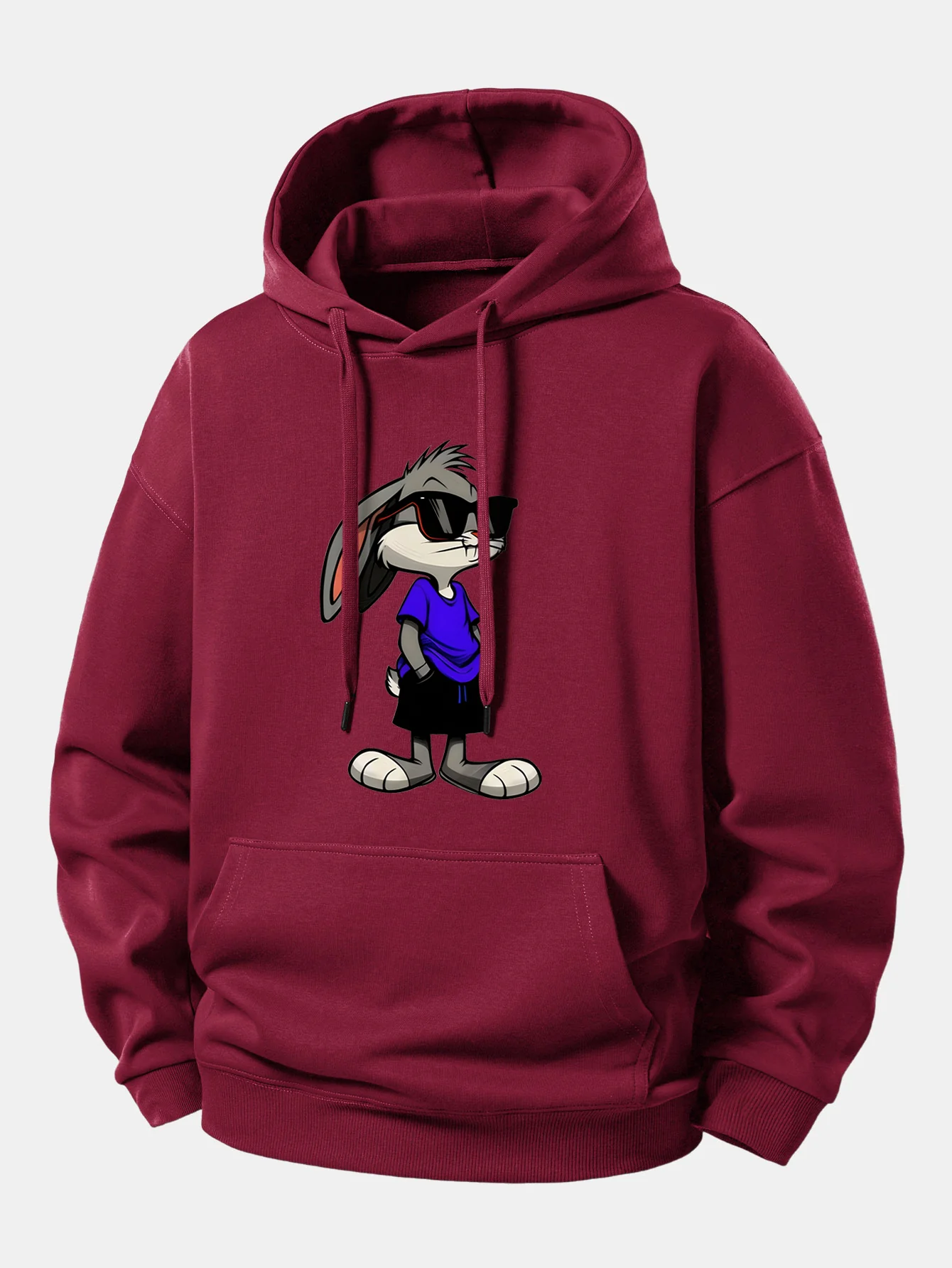 Sunglasses Rabbit Print Relax Fit Hoodie - Image 8