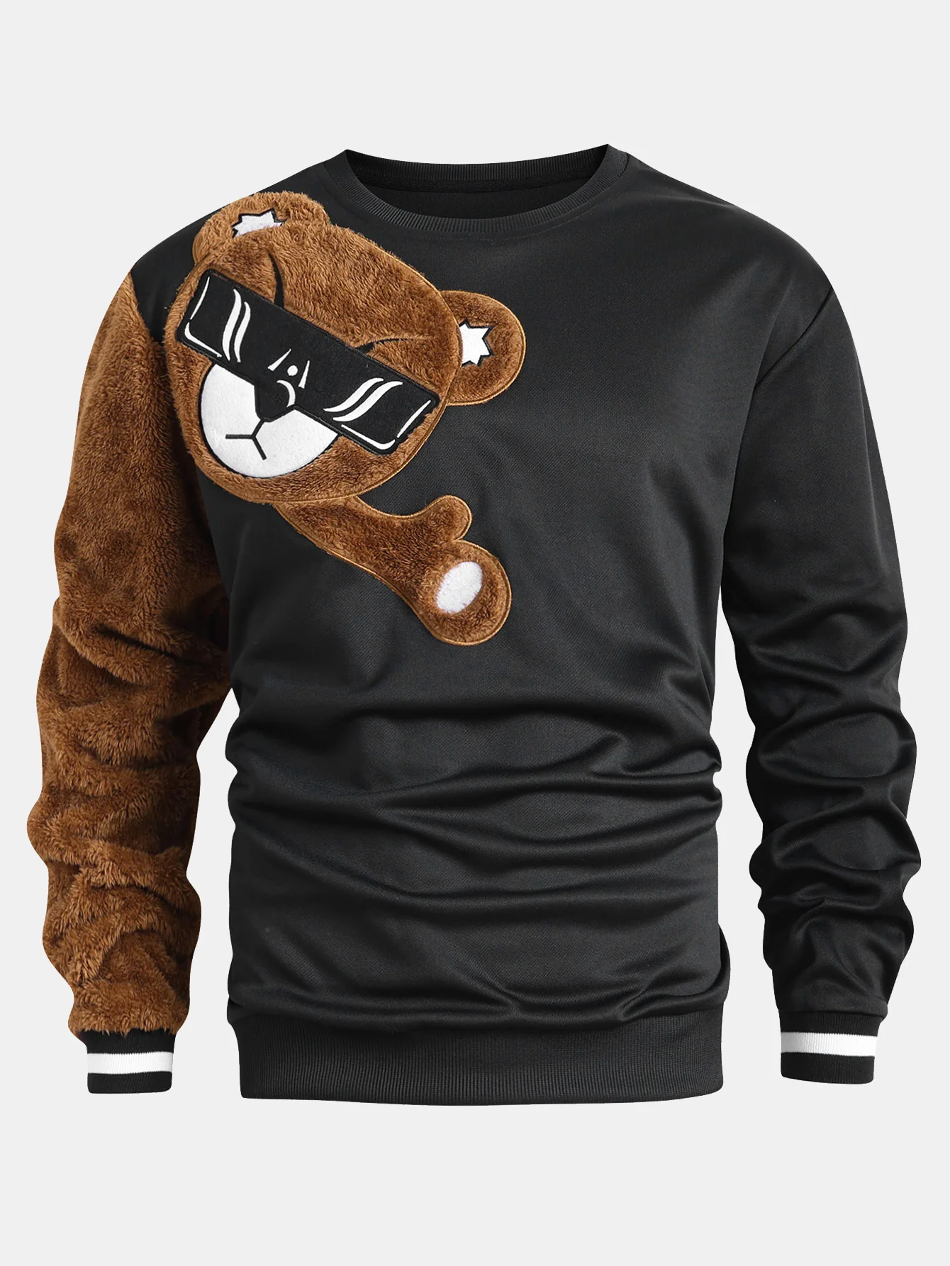 Sonnenbrillen Teddy Bär Rundhalsausschnitt Sweatshirt - Image 2
