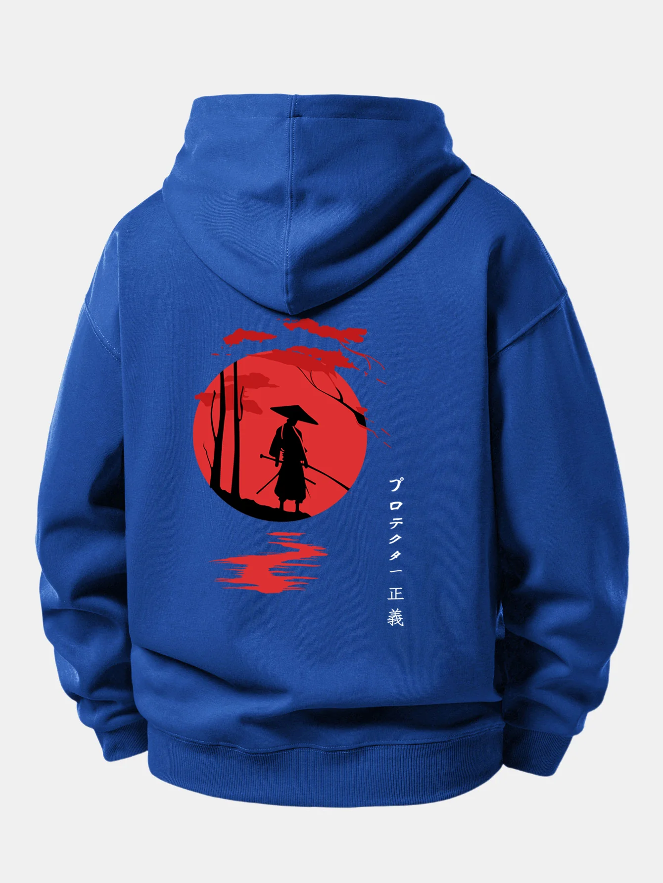 Sunset Samurai Back Print Relax Fit Hoodie - Image 19