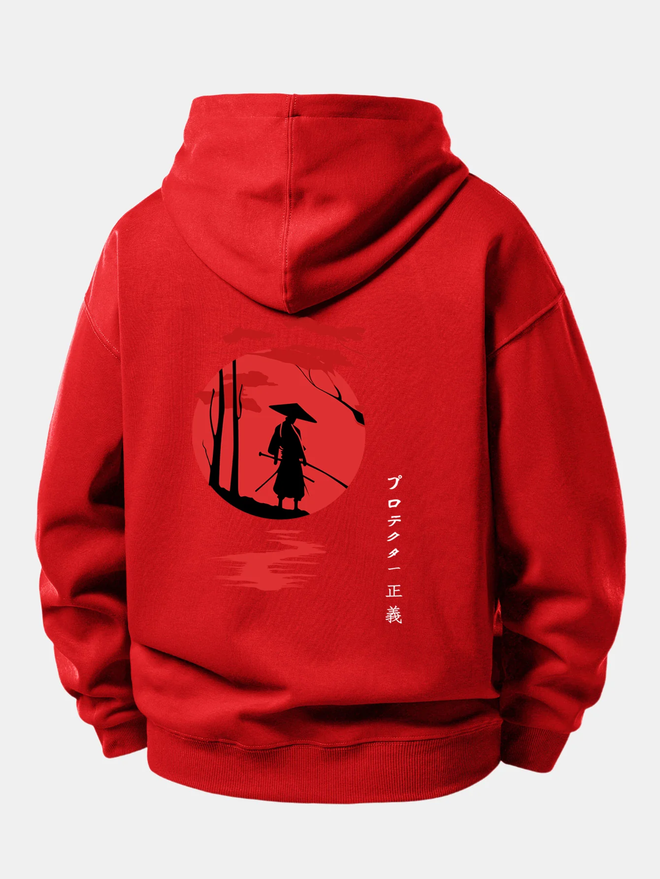 Sunset Samurai Back Print Relax Fit Hoodie - Image 21