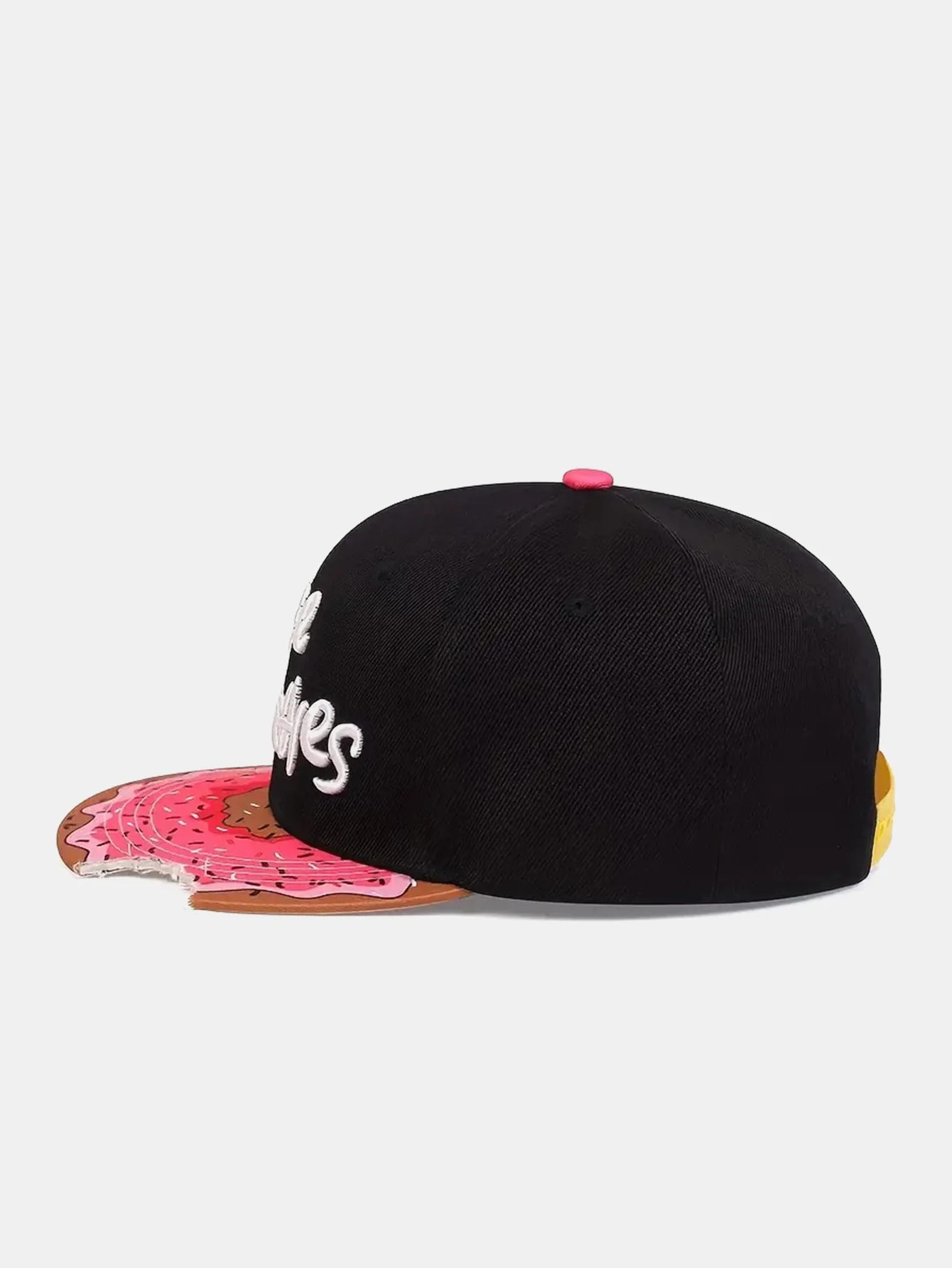 Nehmen Sie einen Biss von einem Donut-förmigen Slogan-Stickerei-Baseballcap - Image 6