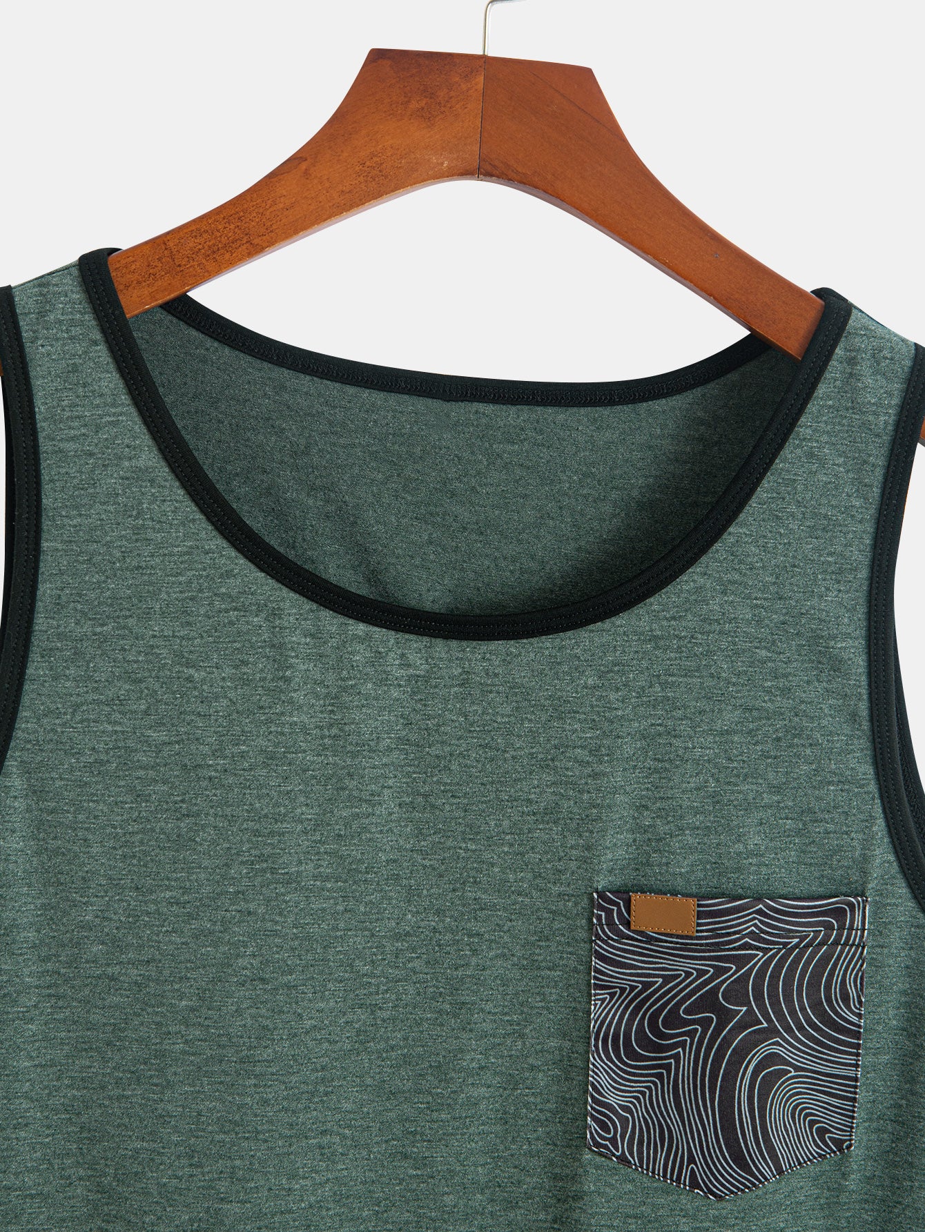 Tanktop mit Wellenmuster-Tasche - Image 13