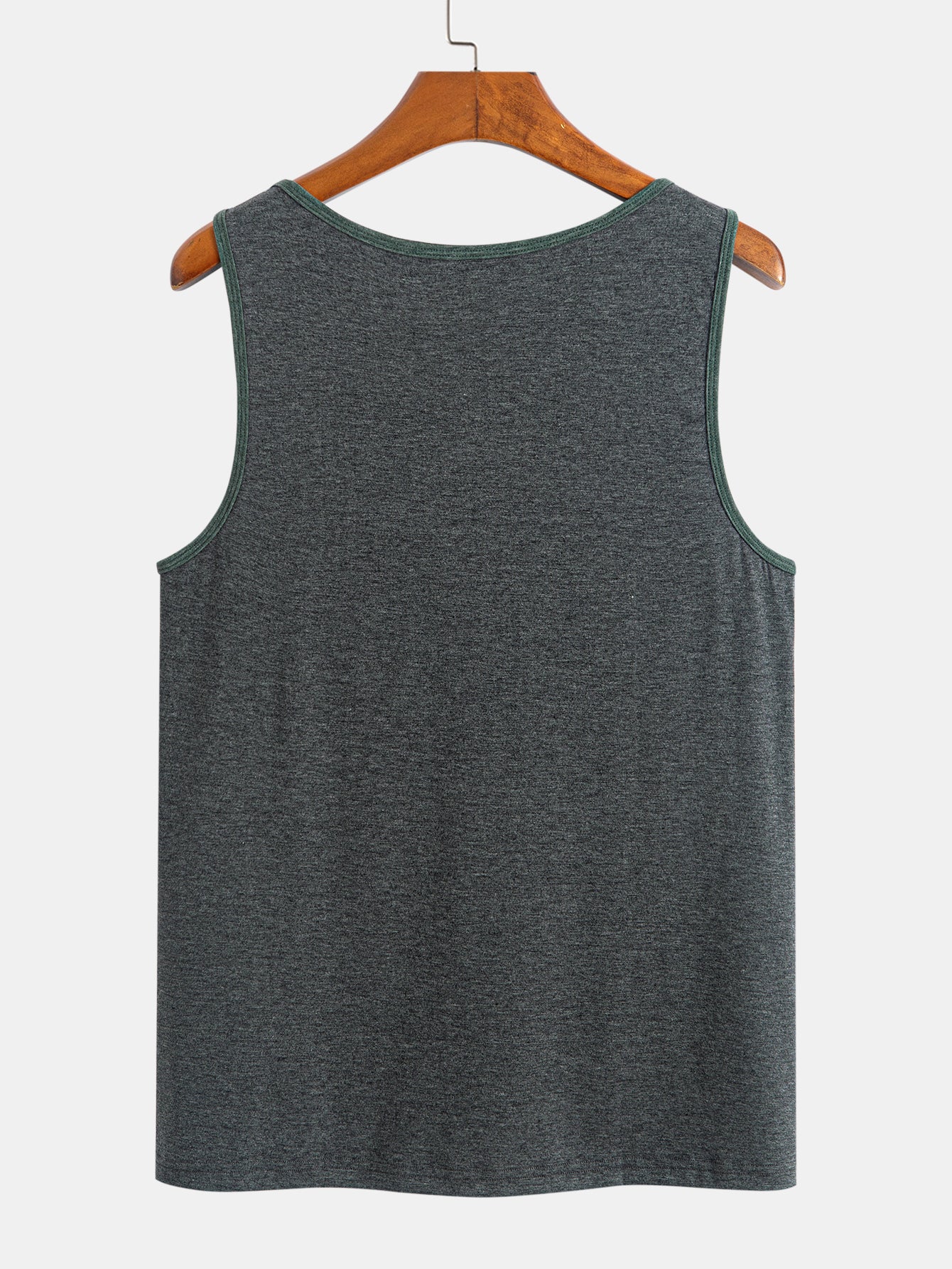 Tanktop mit Wellenmuster-Tasche - Image 4