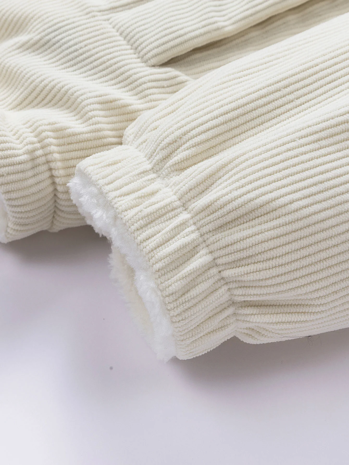 Teddy Corduroy Wendbare Kapuzenjacke - Image 18