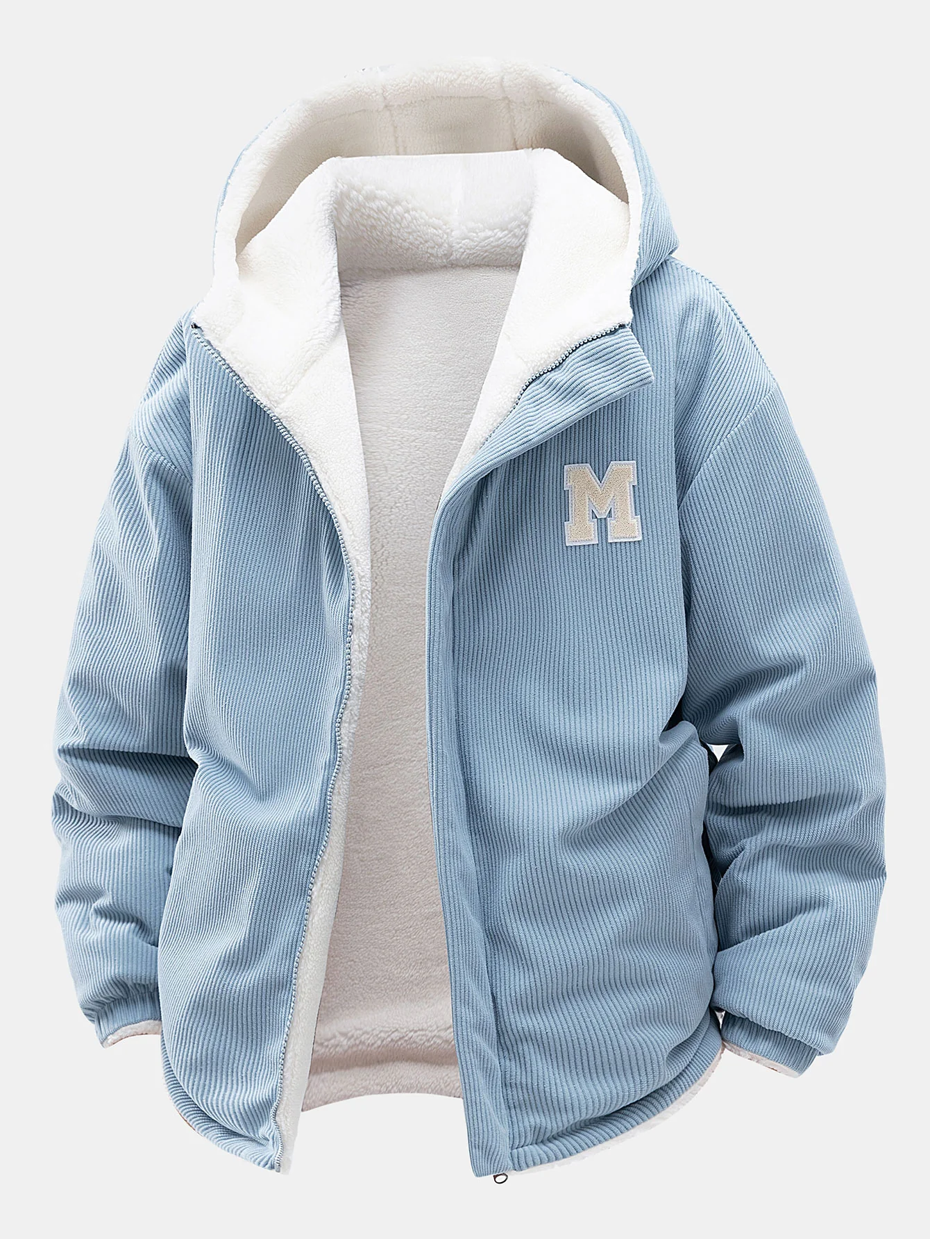 Teddy Corduroy Wendbare Kapuzenjacke - Image 8