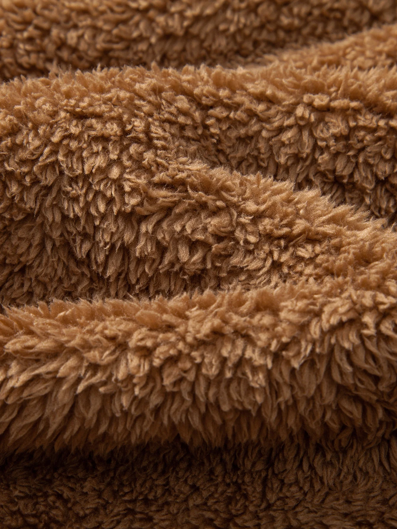 Teddy Fleece Button Up Hooded Coat - Image 12