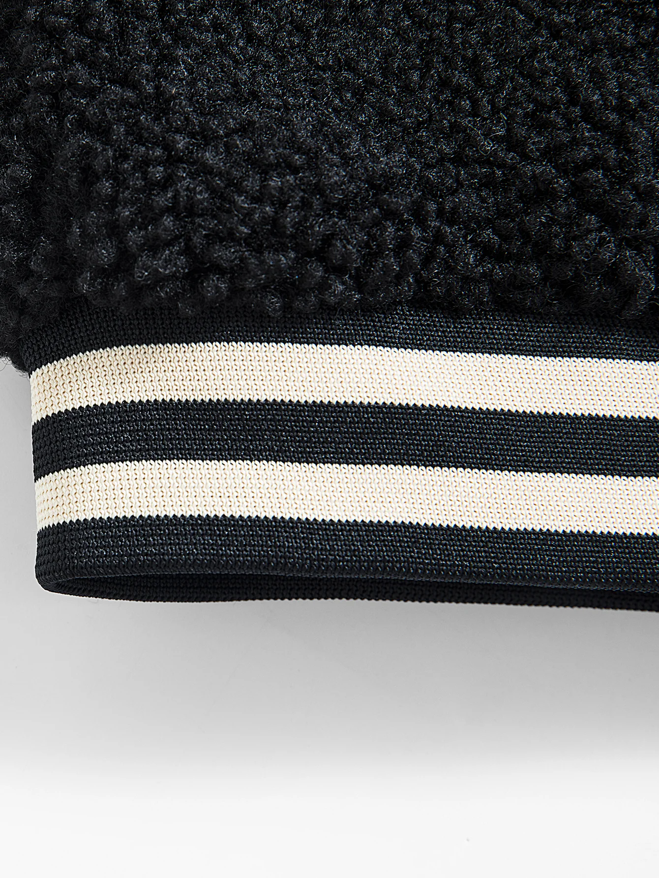 Teddy-Fleece-Kontrast-Baseballjacke - Image 6
