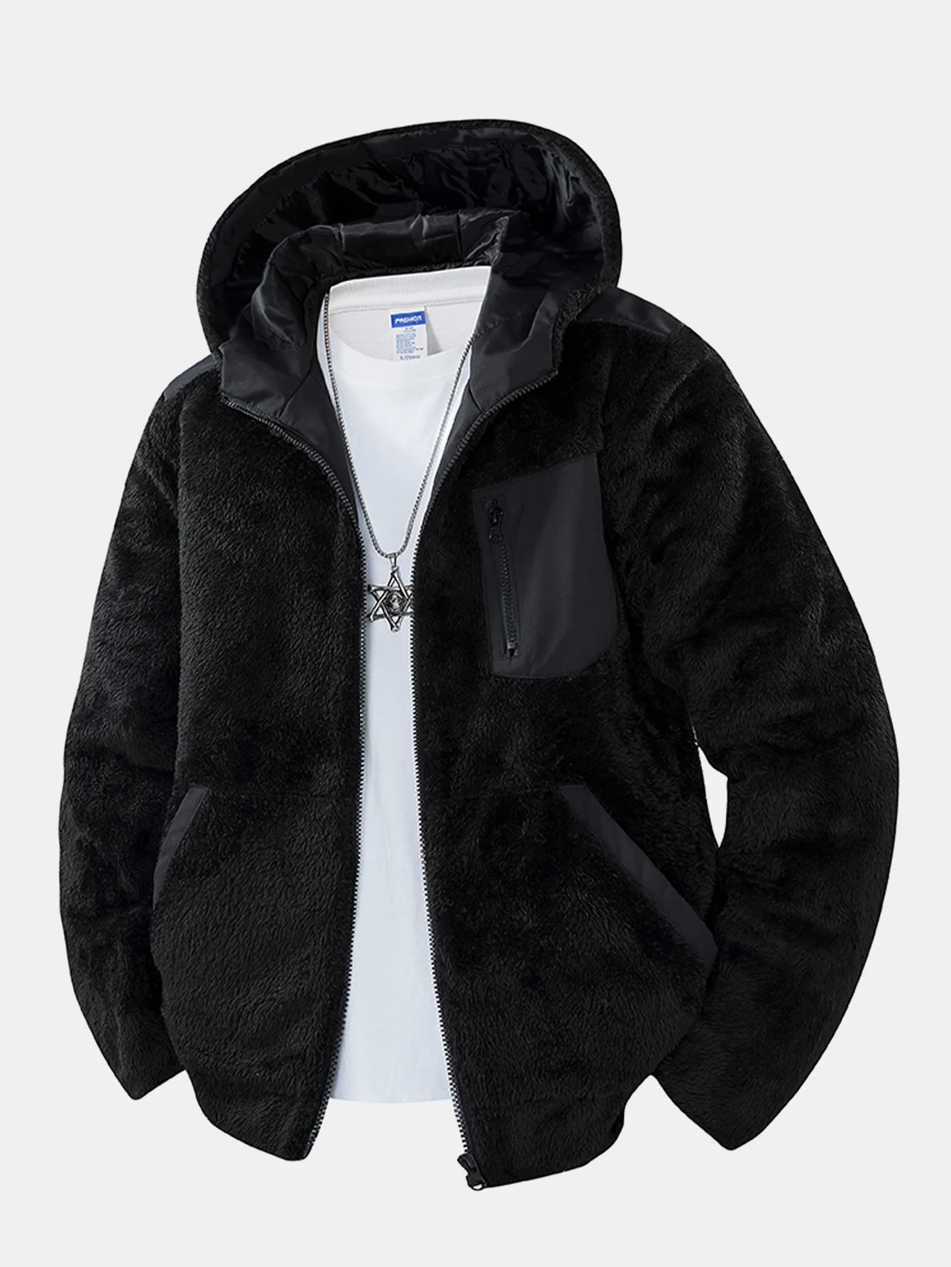 Teddy Fleece Kapuzenjacke - Image 5