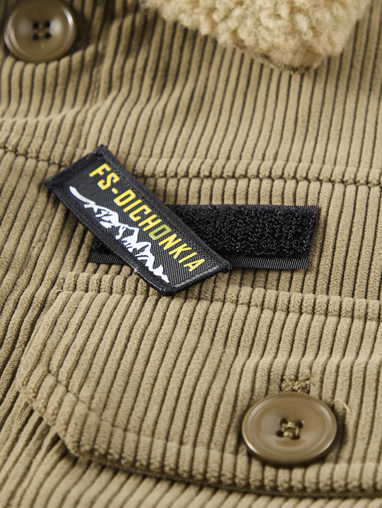 Teddy-Fleecegefütterte Cordjacke mit Knöpfen - Image 12