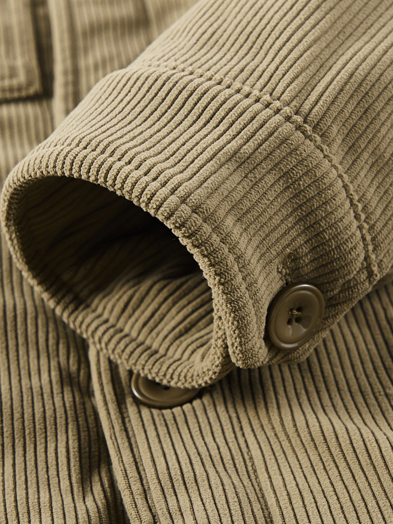Teddy-Fleecegefütterte Cordjacke mit Knöpfen - Image 8