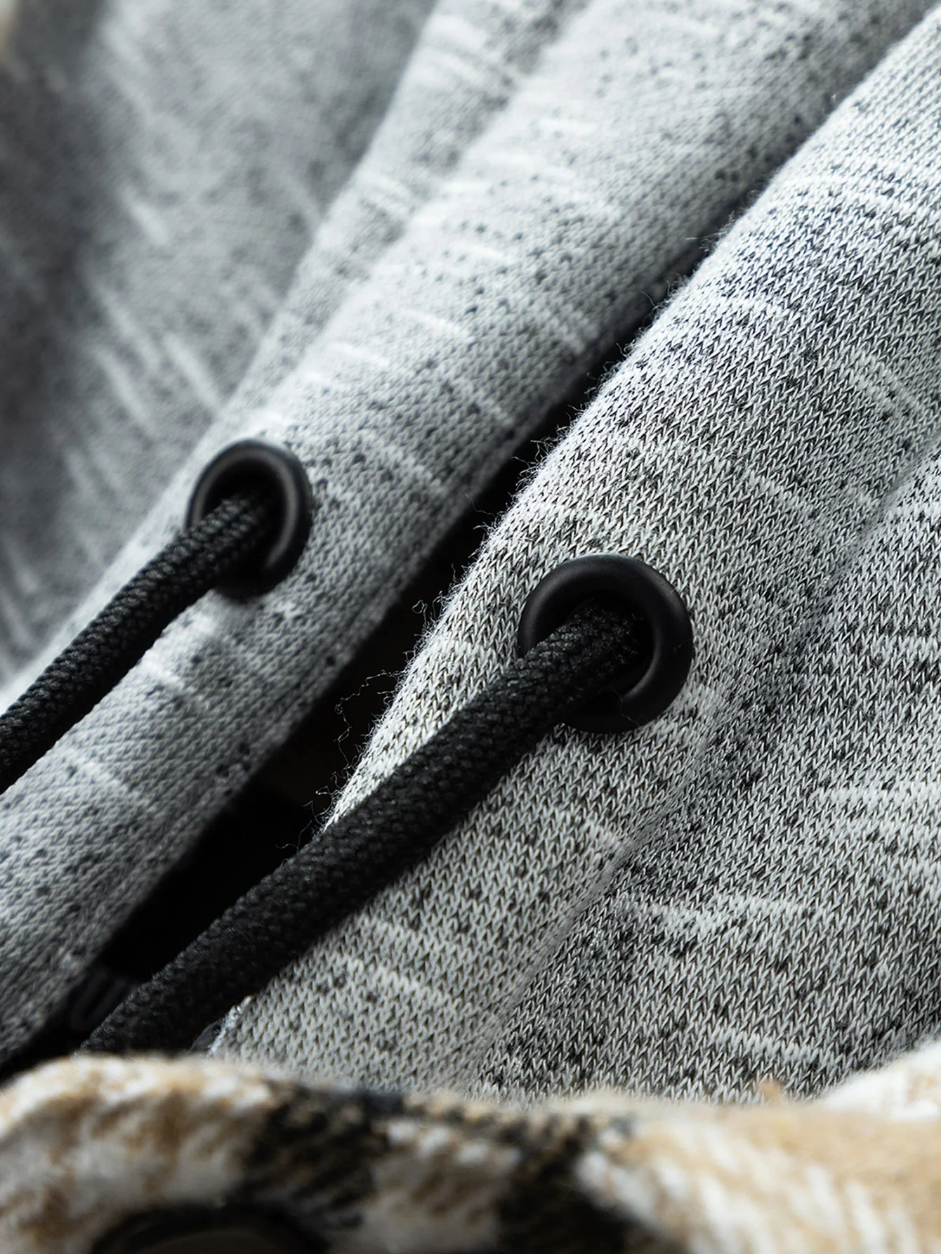 Teddy-Fleece gefütterter abnehmbarer Flanell-Karo-Mantel mit Kapuze - Image 8