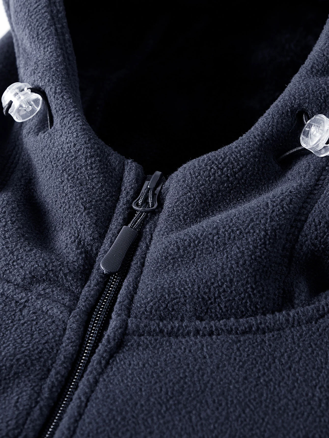 Teddy-Fleece gefütterter Polar-Fleece Kapuzenmantel - Image 7