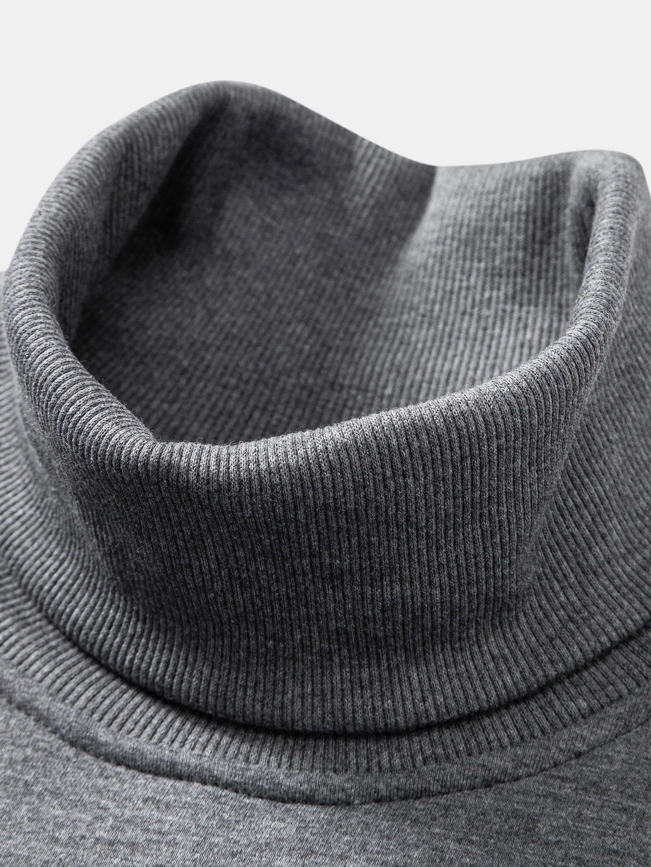 Teddy Fleece Lined Turtle Neck Sweatshirt - Image 16