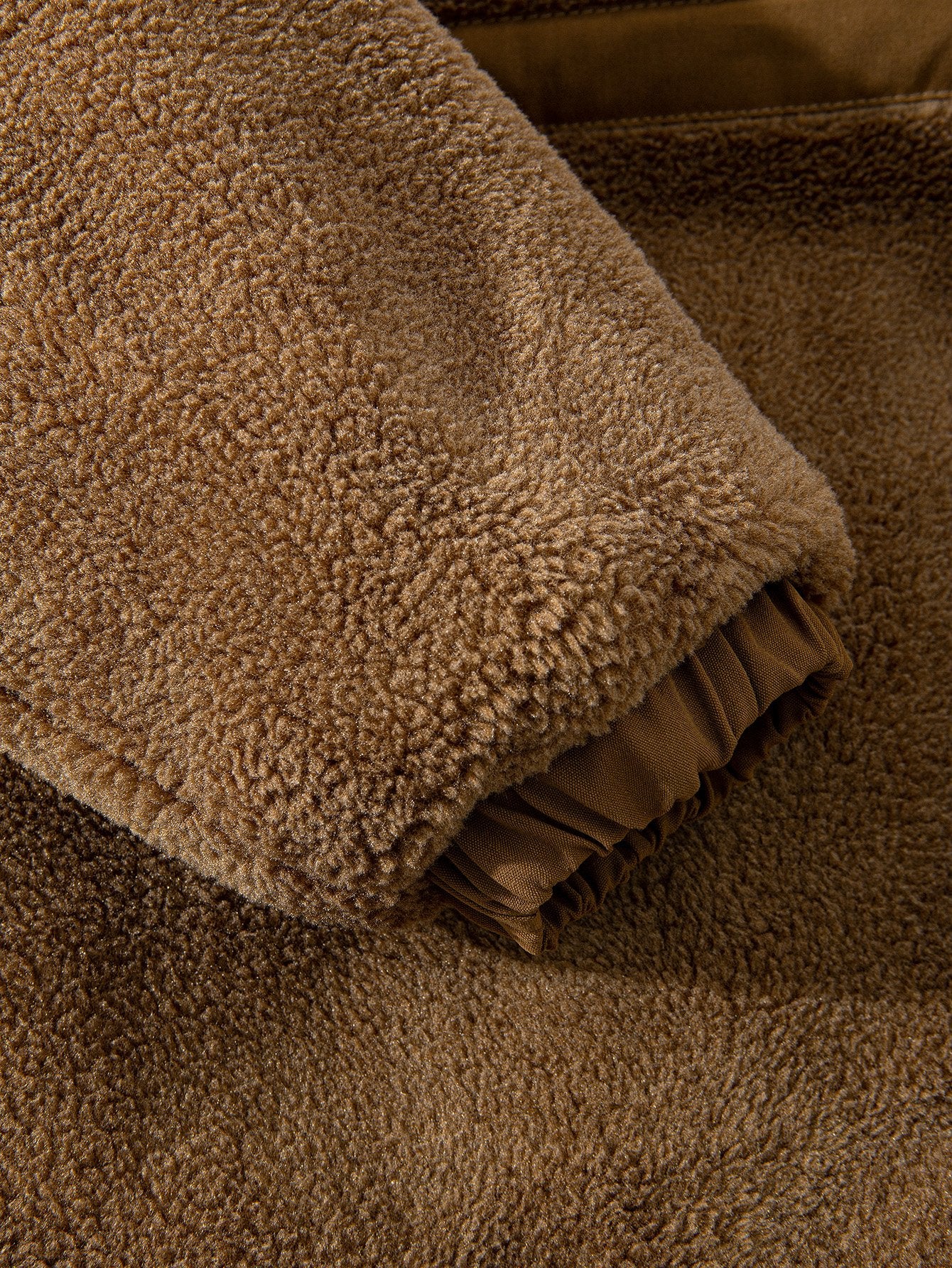 Gepolsterter Teddy-Fleece-Reißverschlussmantel - Image 11