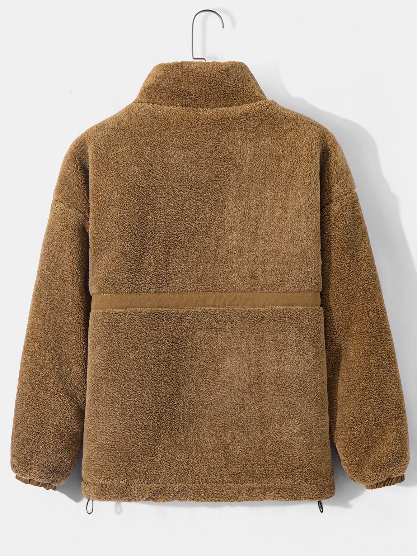 Gepolsterter Teddy-Fleece-Reißverschlussmantel - Image 2