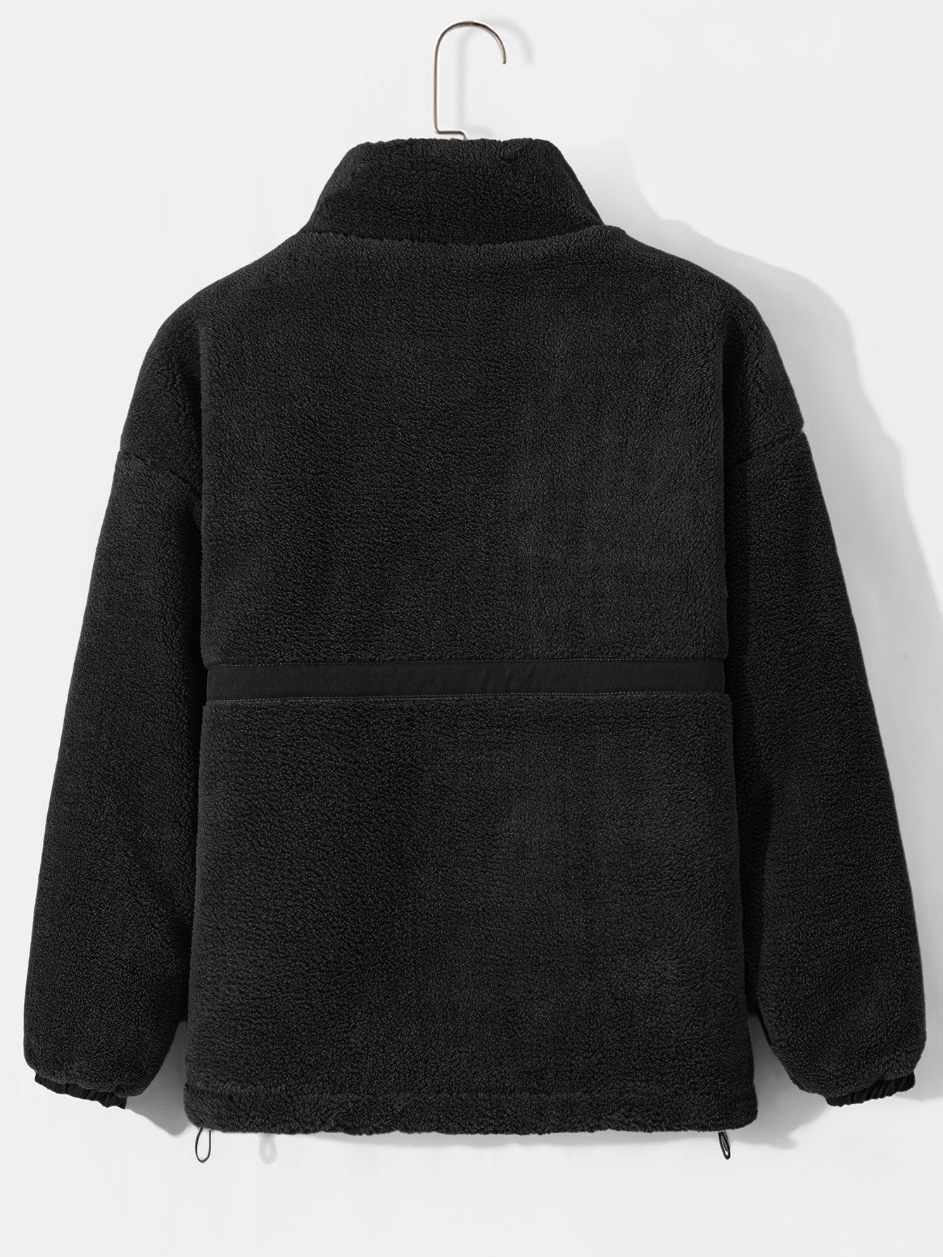 Gepolsterter Teddy-Fleece-Reißverschlussmantel - Image 6