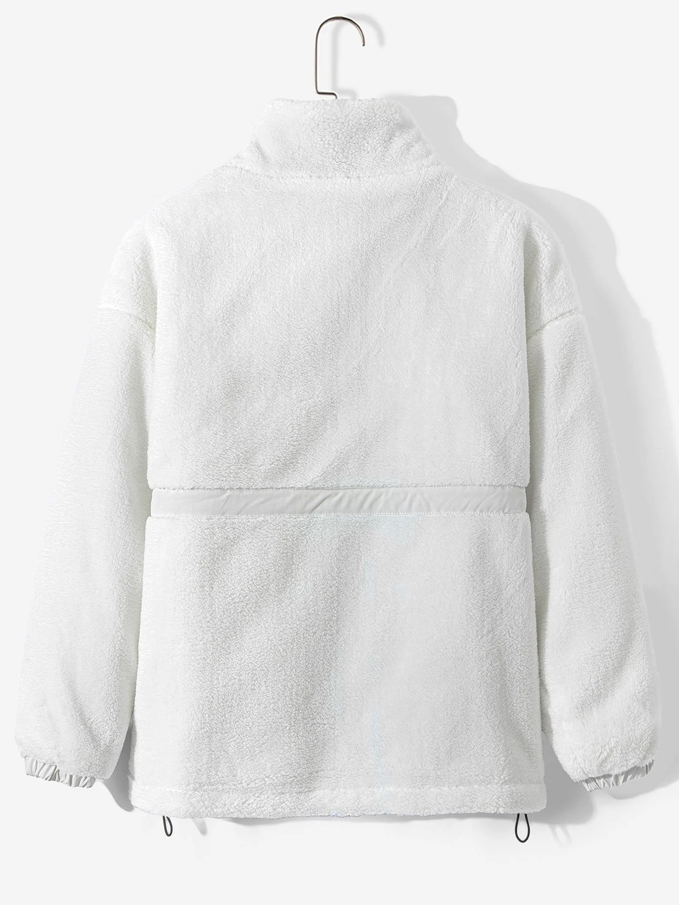 Gepolsterter Teddy-Fleece-Reißverschlussmantel - Image 8