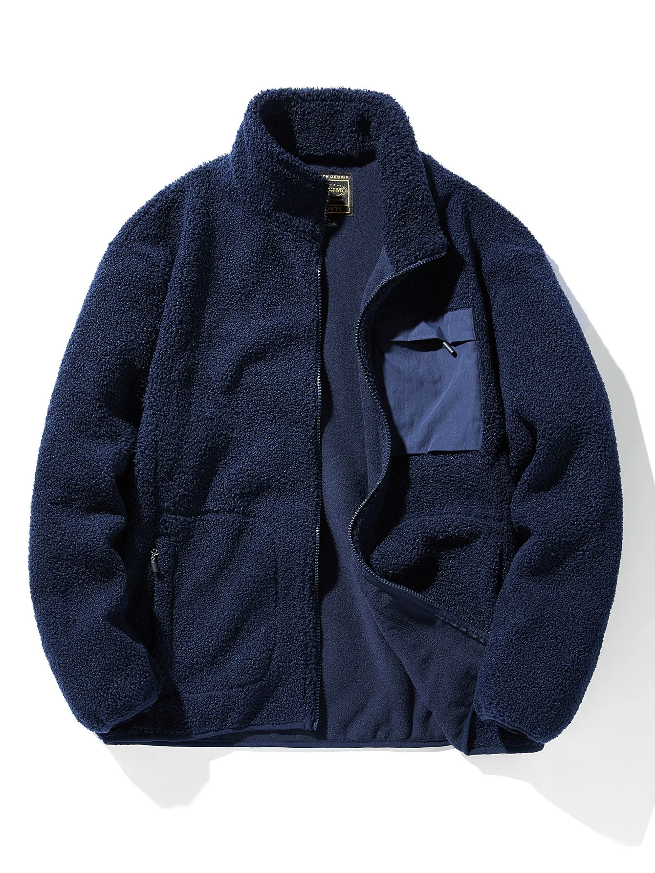 Teddy-Fleece-Zip-Up-Mantel - Image 2