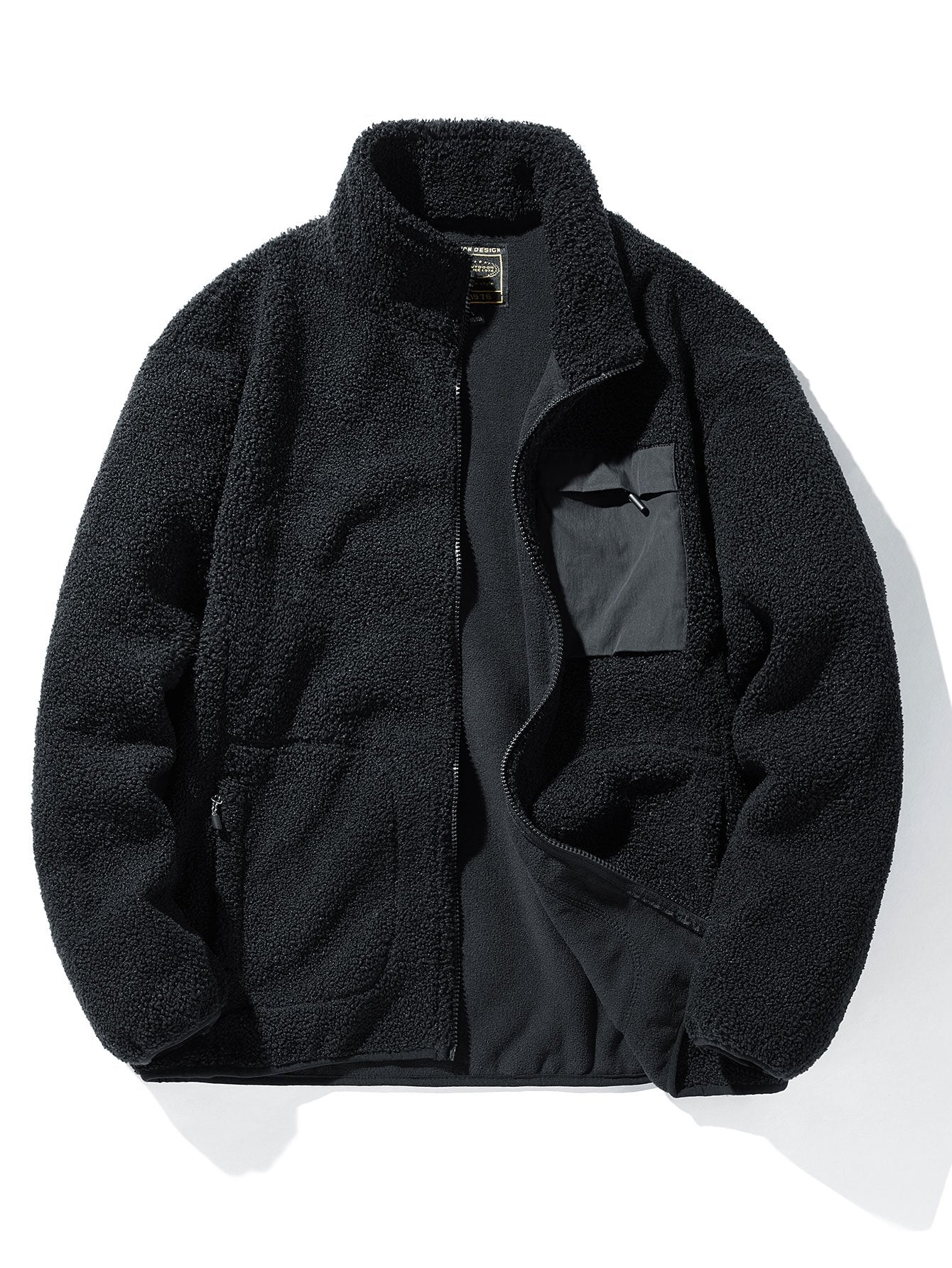 Teddy-Fleece-Zip-Up-Mantel - Image 3