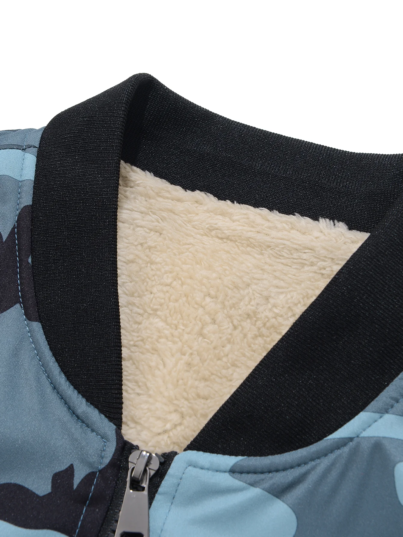 Teddy gefütterte Camouflage Reißverschlussjacke - Image 14