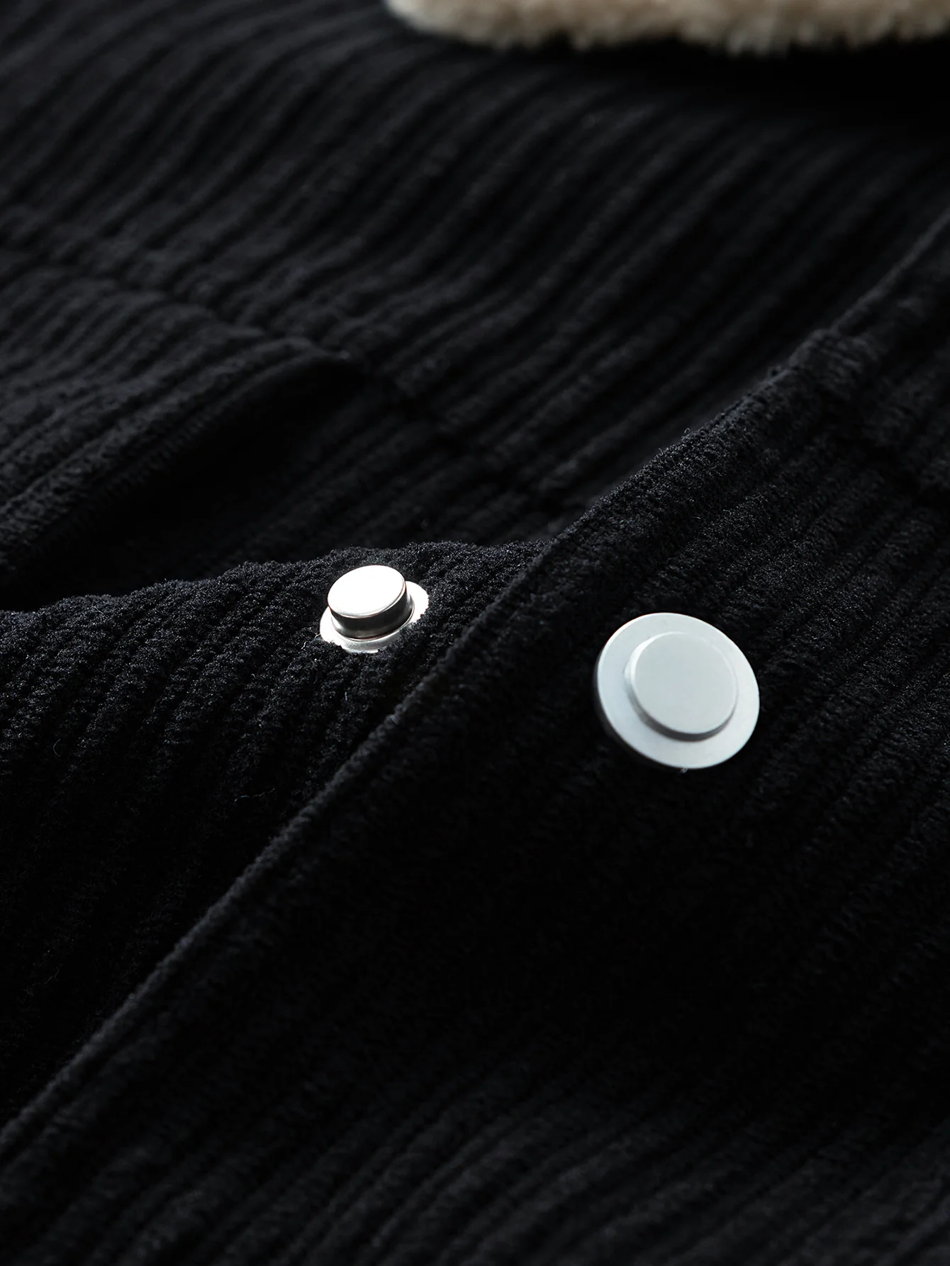 Teddy Lined Corduroy Button Up Jacket - Image 16