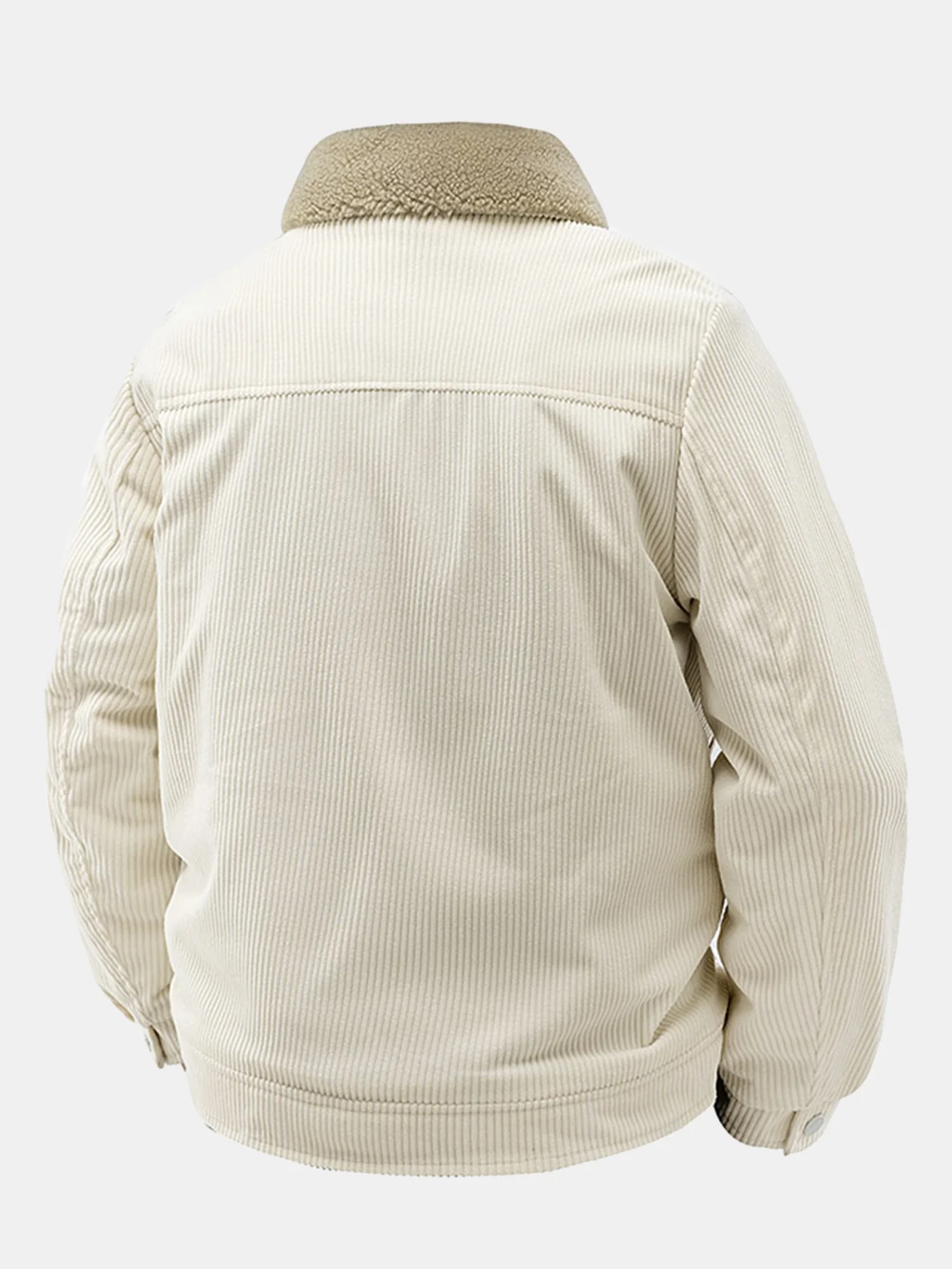 Cordjacke mit Knöpfen und Teddyfutter - Image 3