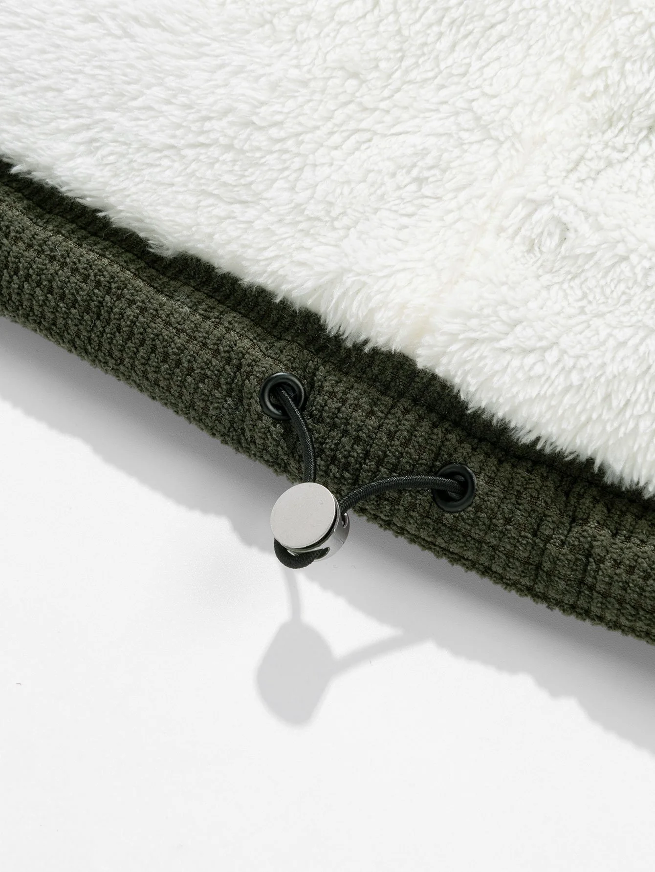 Teddygefütterte Corduroy Kapuzen-Pufferjacke - Image 11