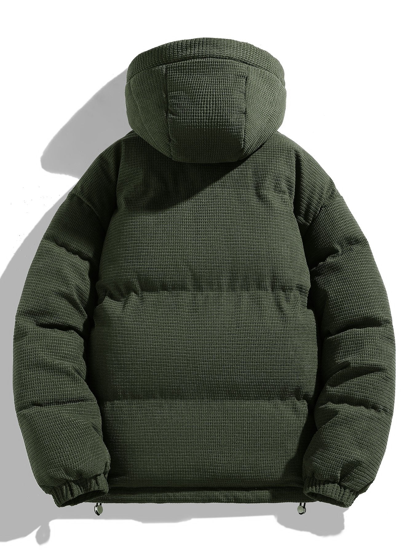 Teddygefütterte Corduroy Kapuzen-Pufferjacke - Image 5