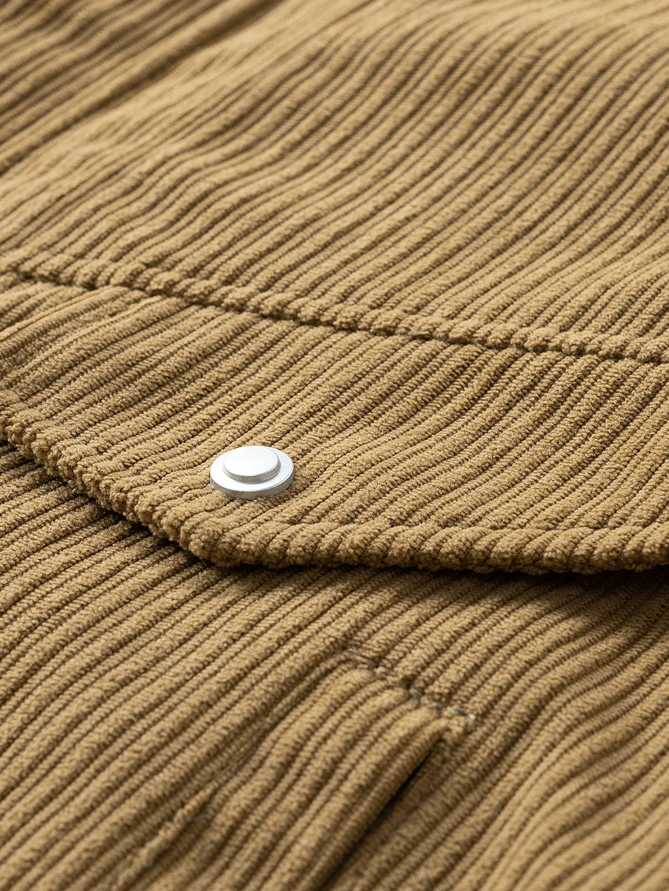 Teddy Lined Corduroy Zipper Jacket - Image 12
