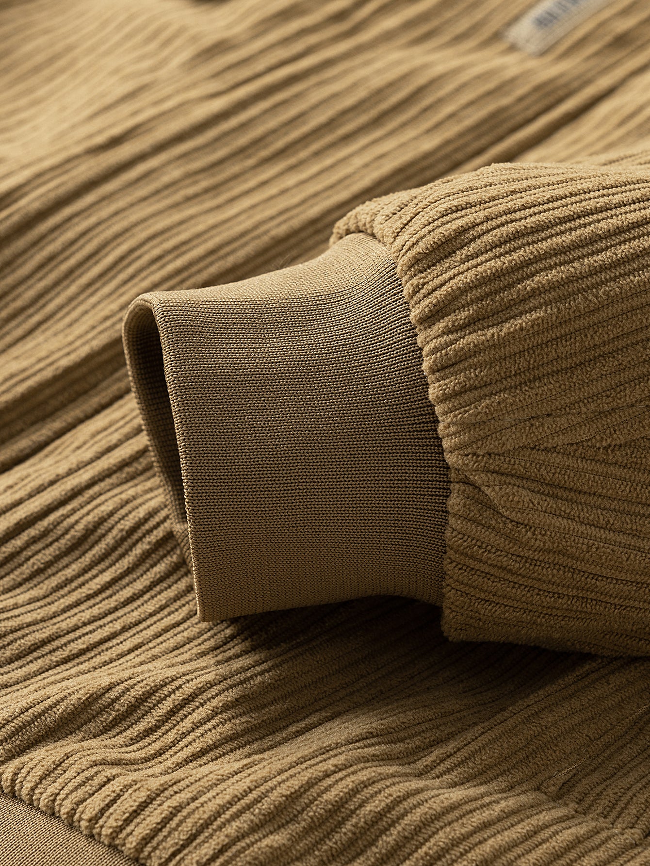 Teddy Lined Corduroy Zipper Jacket - Image 13