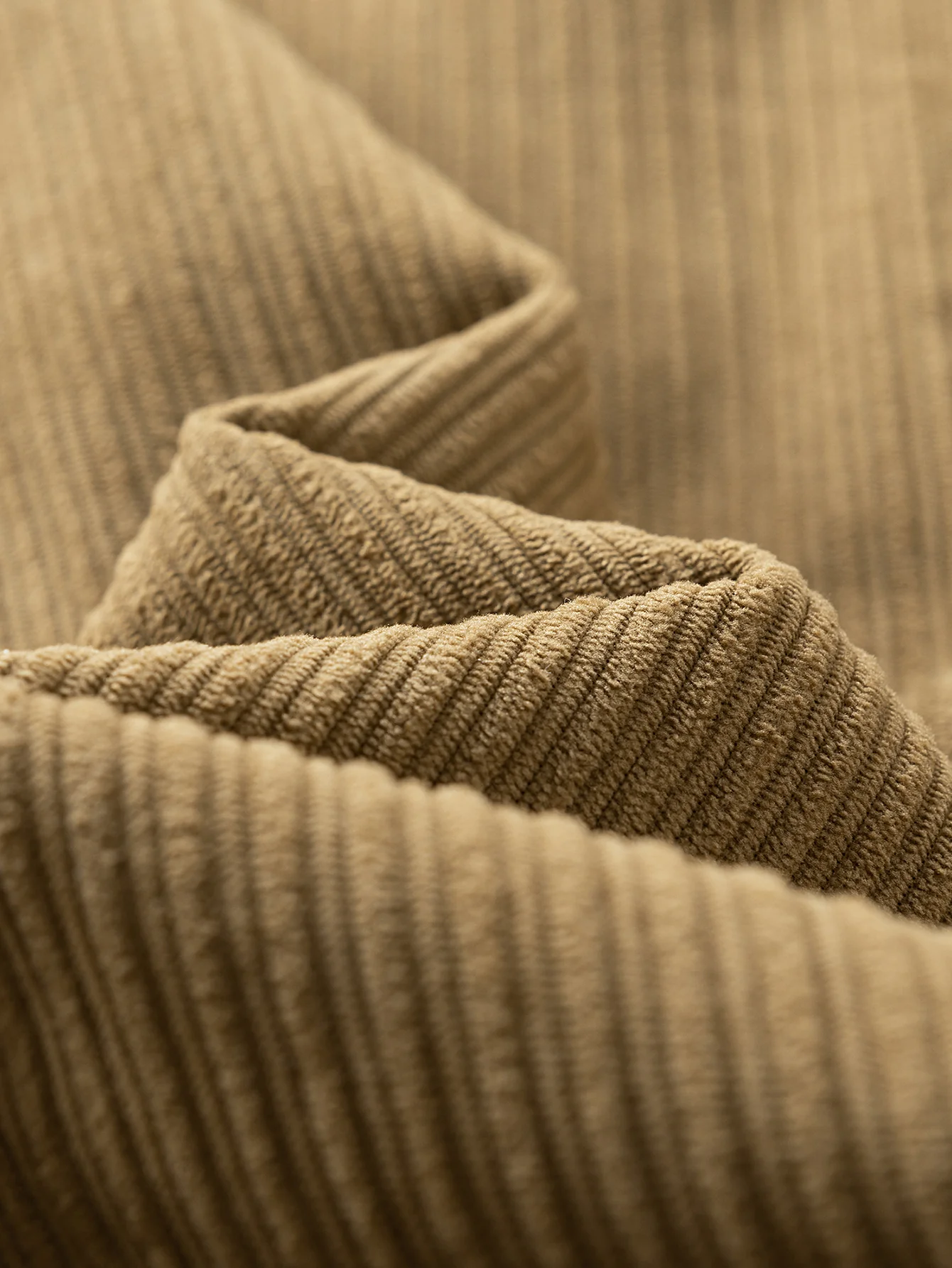 Teddy Lined Corduroy Zipper Jacket - Image 14