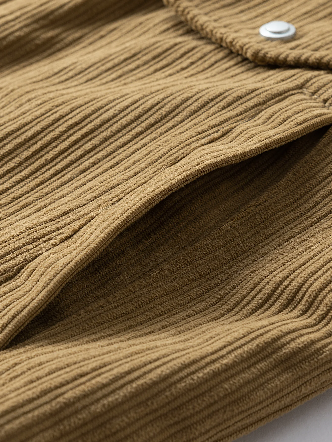 Teddy Lined Corduroy Zipper Jacket - Image 16