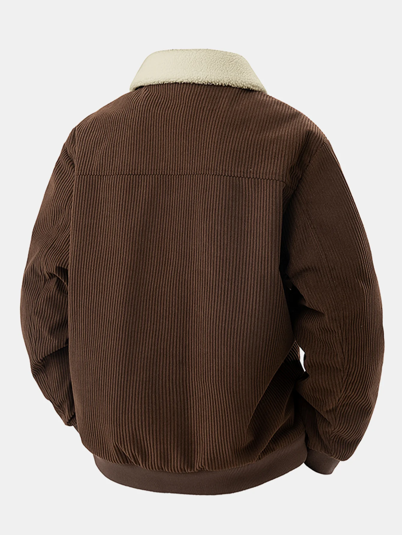 Teddygefütterte Cordjacke mit Reißverschluss - Image 4
