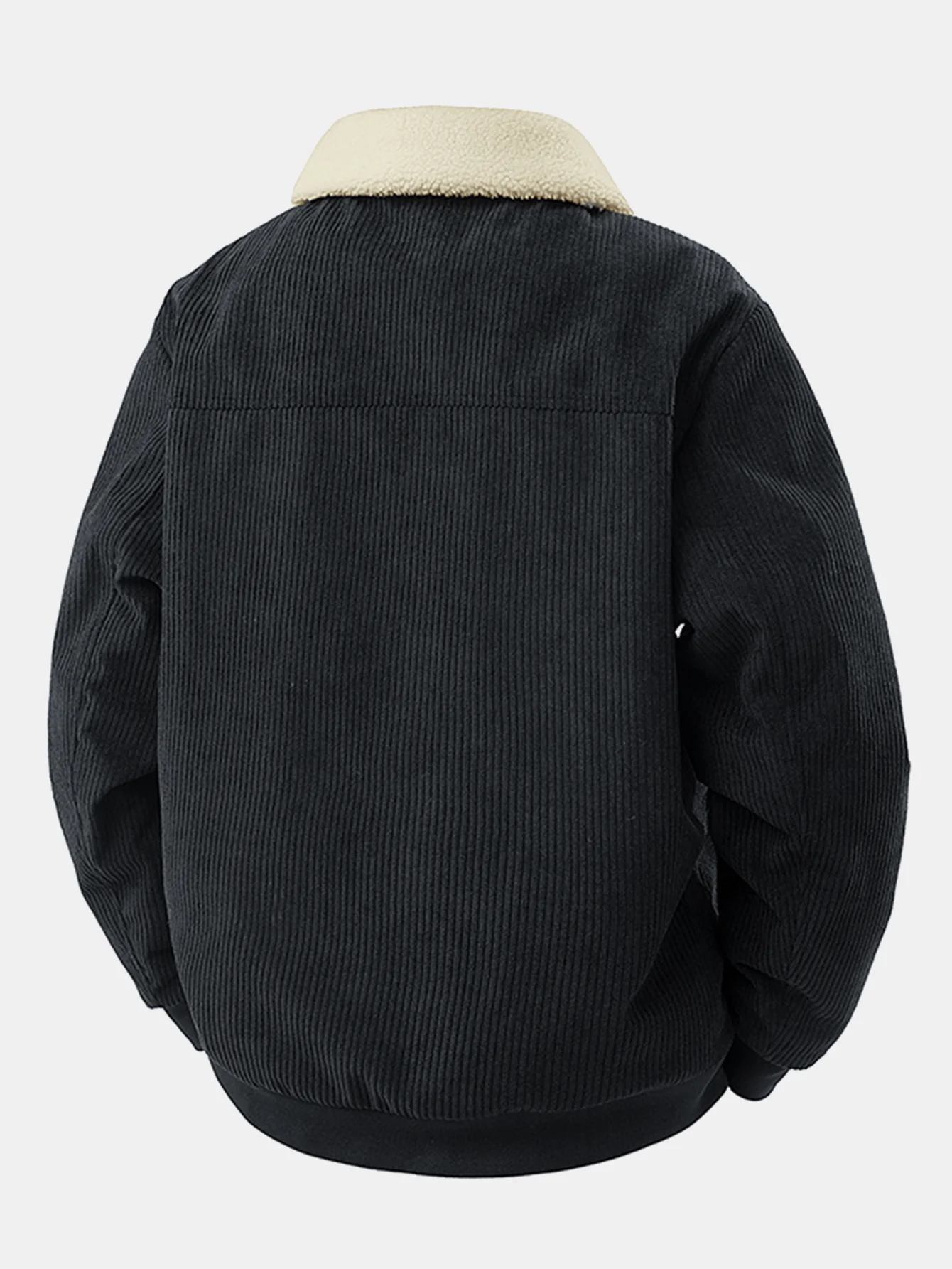 Teddygefütterte Cordjacke mit Reißverschluss - Image 8
