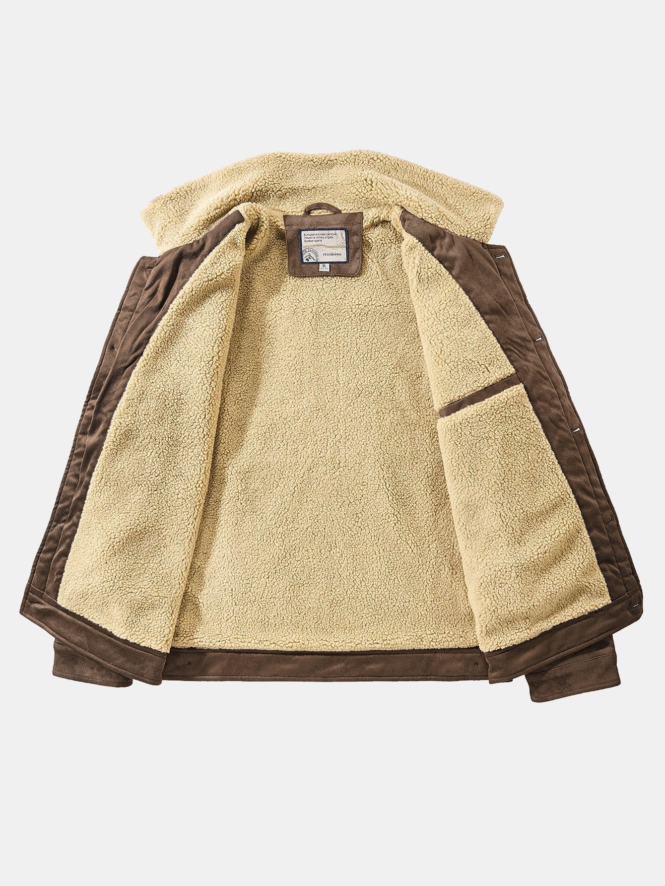 Teddygefütterte Kunstwildlederjacke - Image 6