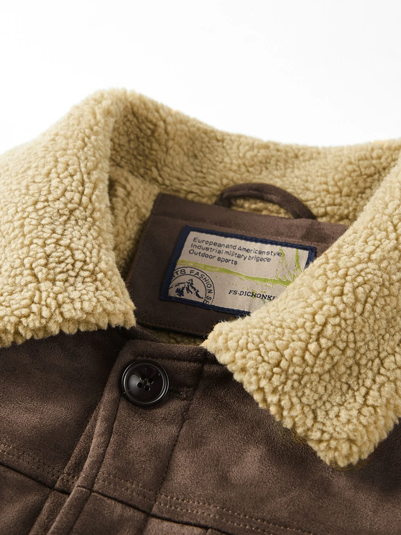 Teddygefütterte Kunstwildlederjacke - Image 7