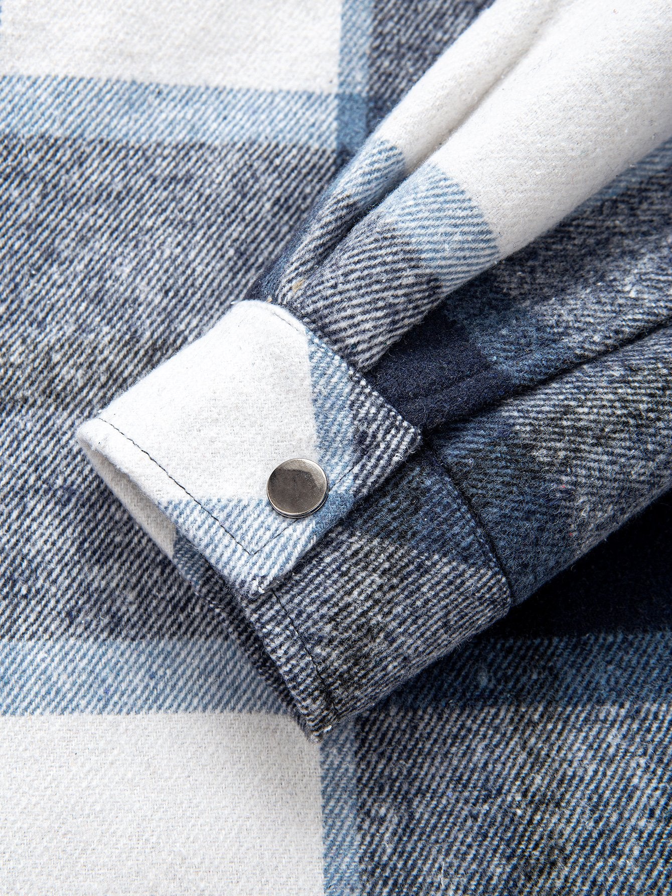 Teddygefüttertes Flanell-Karobluse mit Kapuze - Image 6