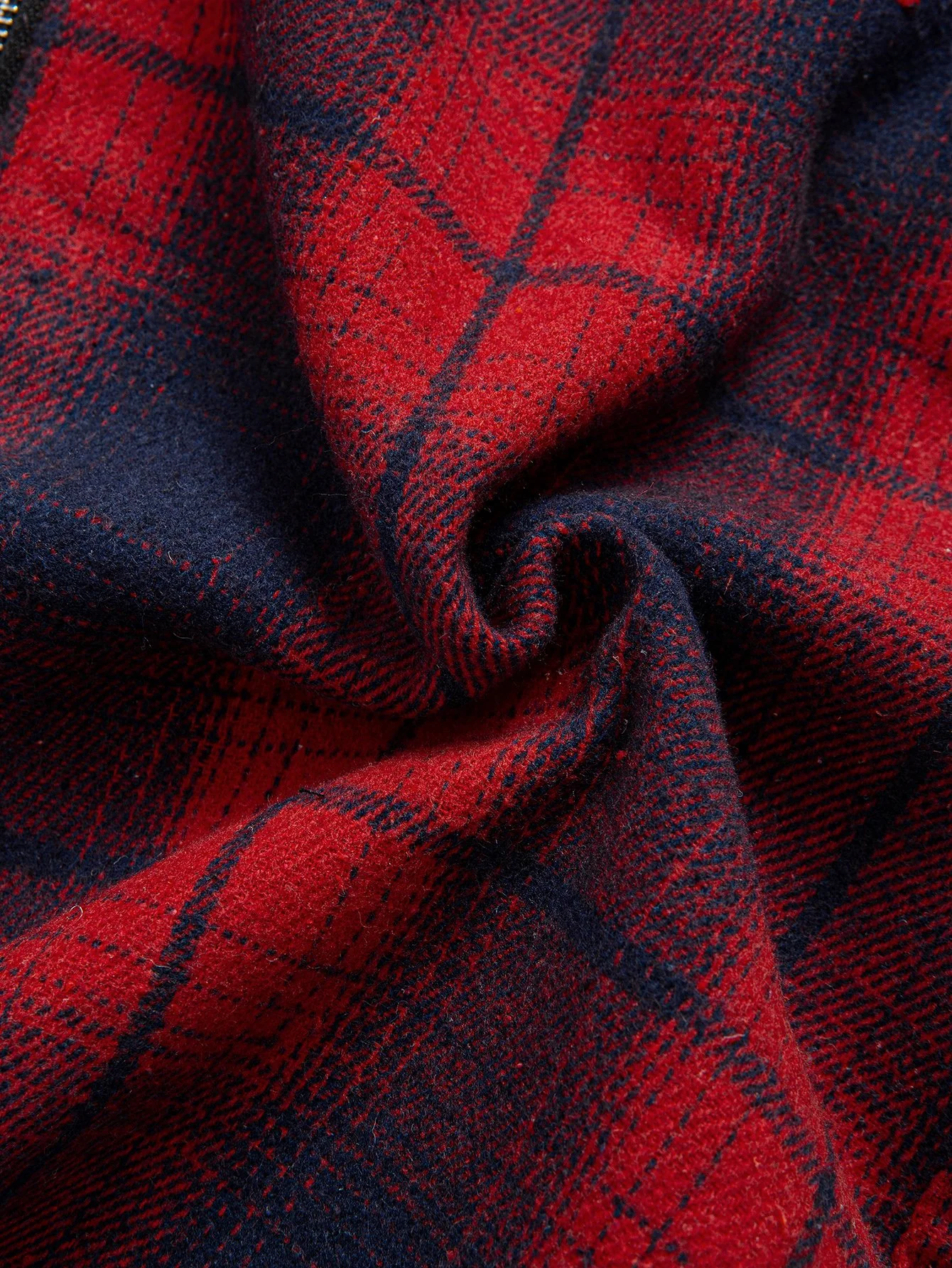 Teddygefüttertes Flanell-Karobluse mit Kapuze - Image 5