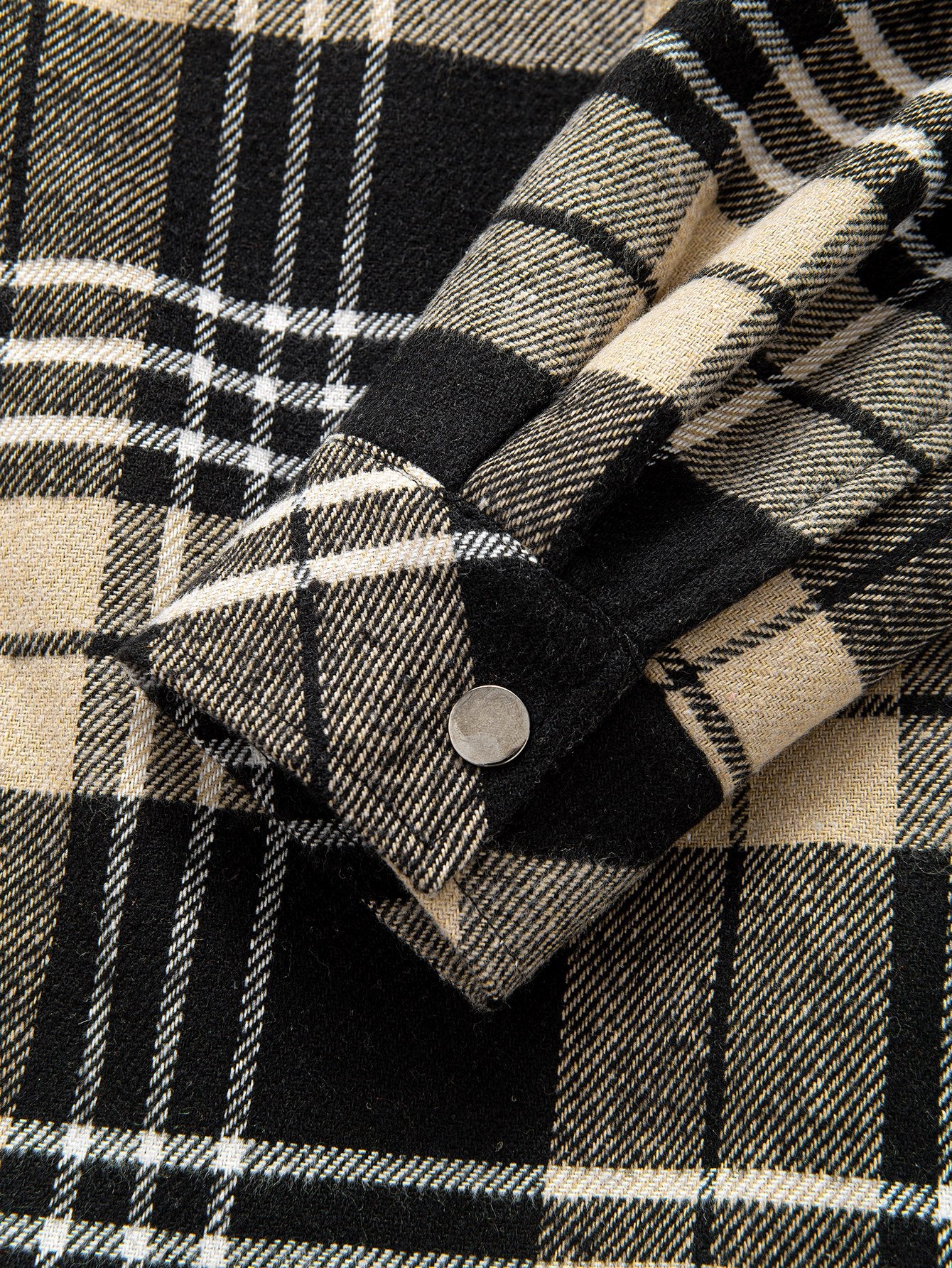 Teddygefüttertes Flanell-Karobluse mit Kapuze - Image 4