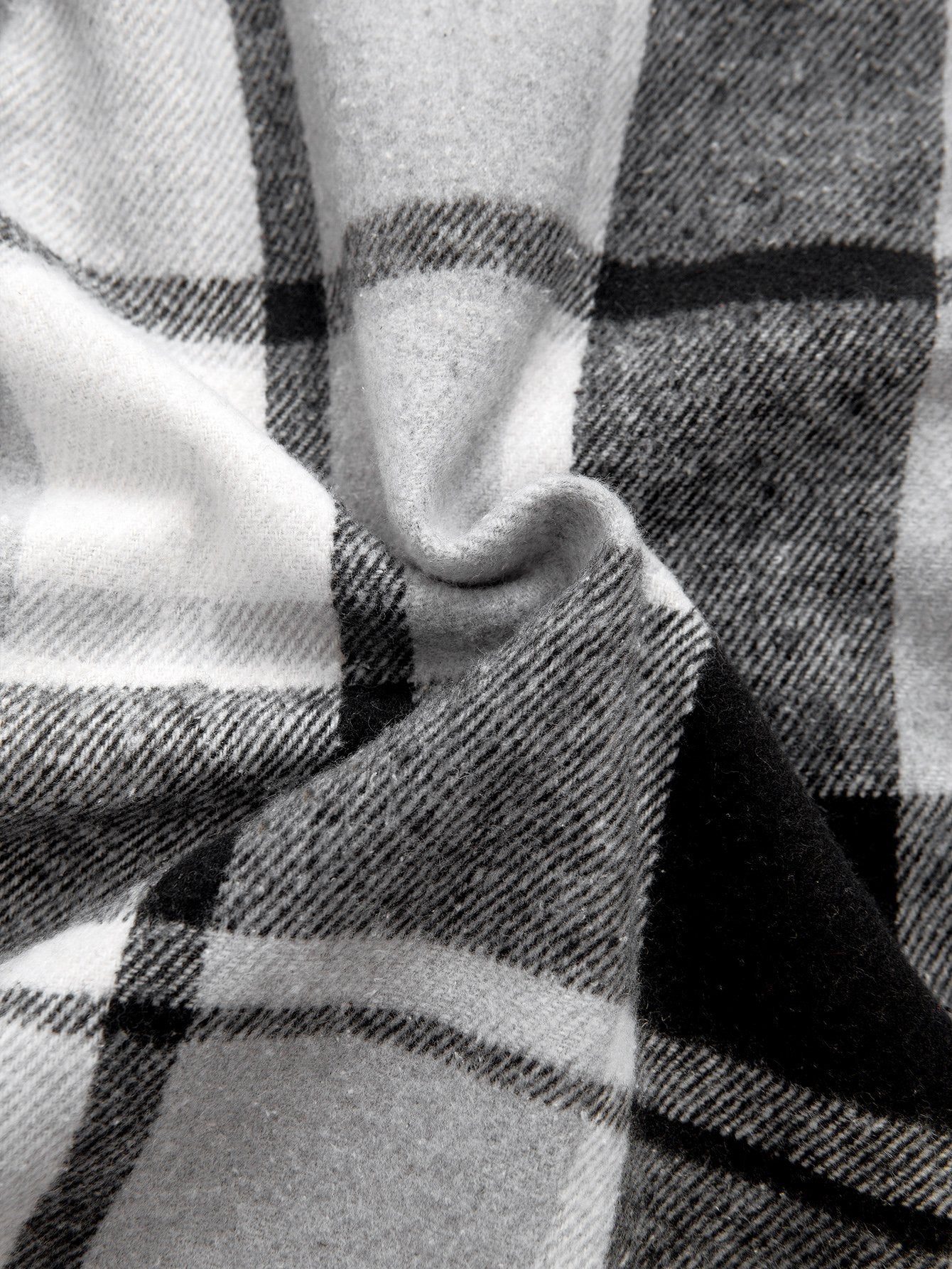 Teddygefüttertes Flanell-Karobluse mit Kapuze - Image 6