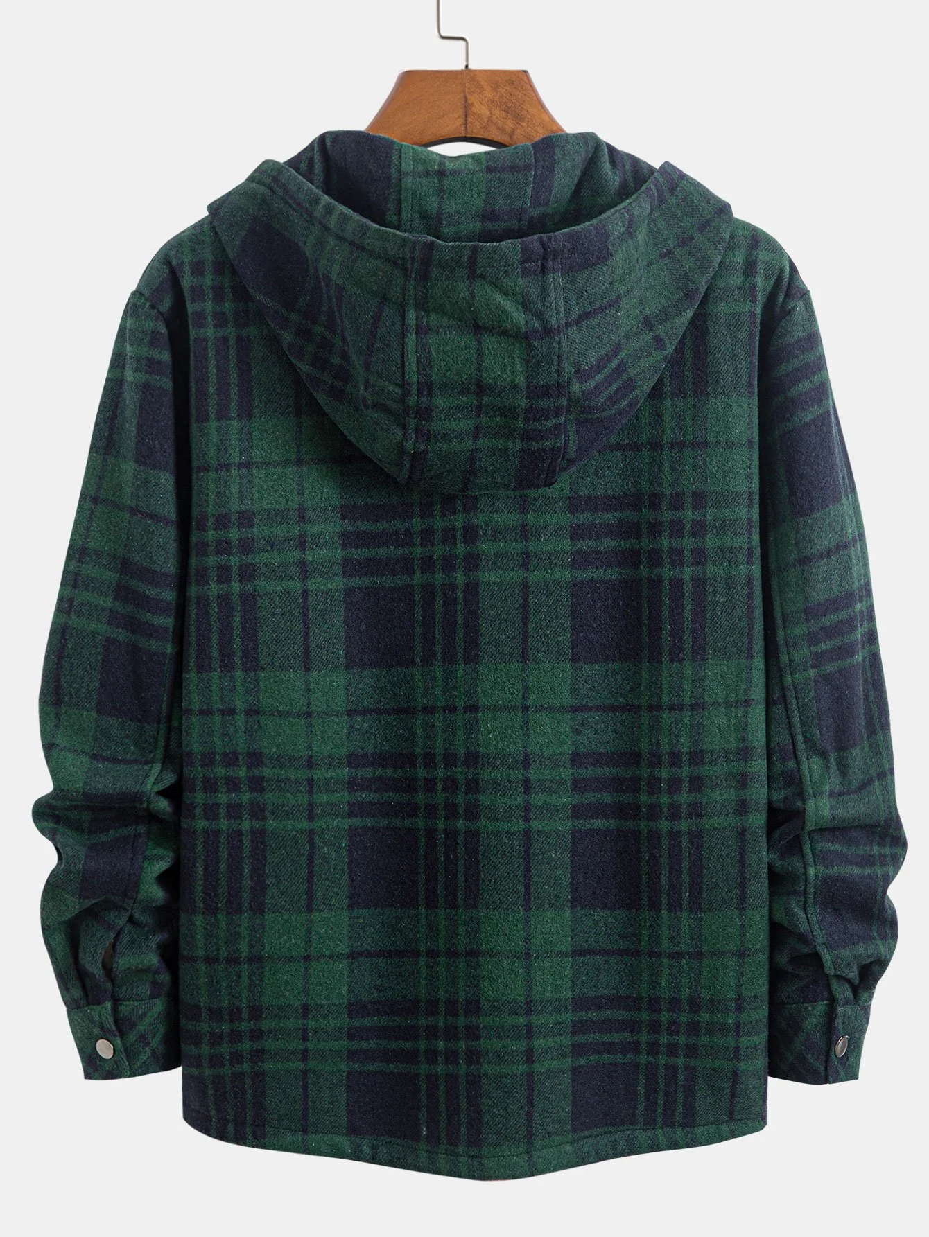 Teddygefüttertes Flanell-Karobluse mit Kapuze - Image 2