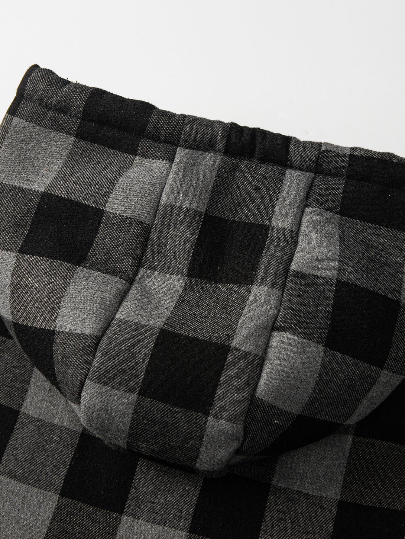 Teddygefütterter Flanell-Karo-Hoodie - Image 7