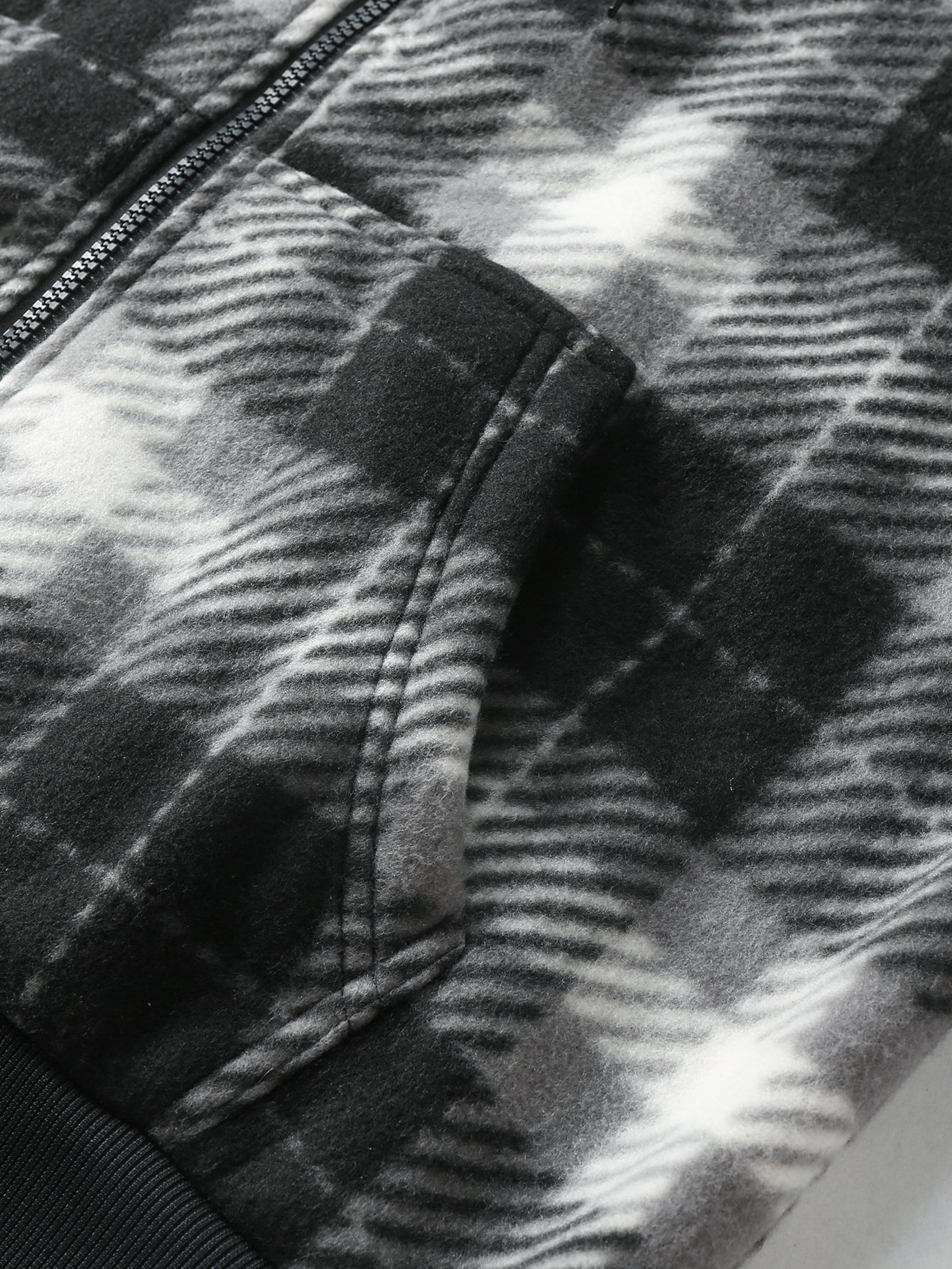 Teddygefütterter Flanell-Reißverschluss-Kapuzenmantel - Image 13