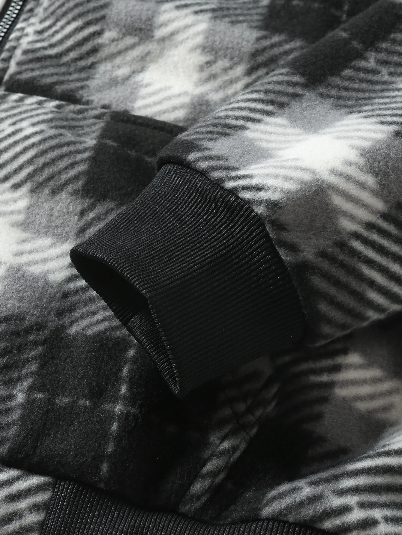 Teddygefütterter Flanell-Reißverschluss-Kapuzenmantel - Image 14