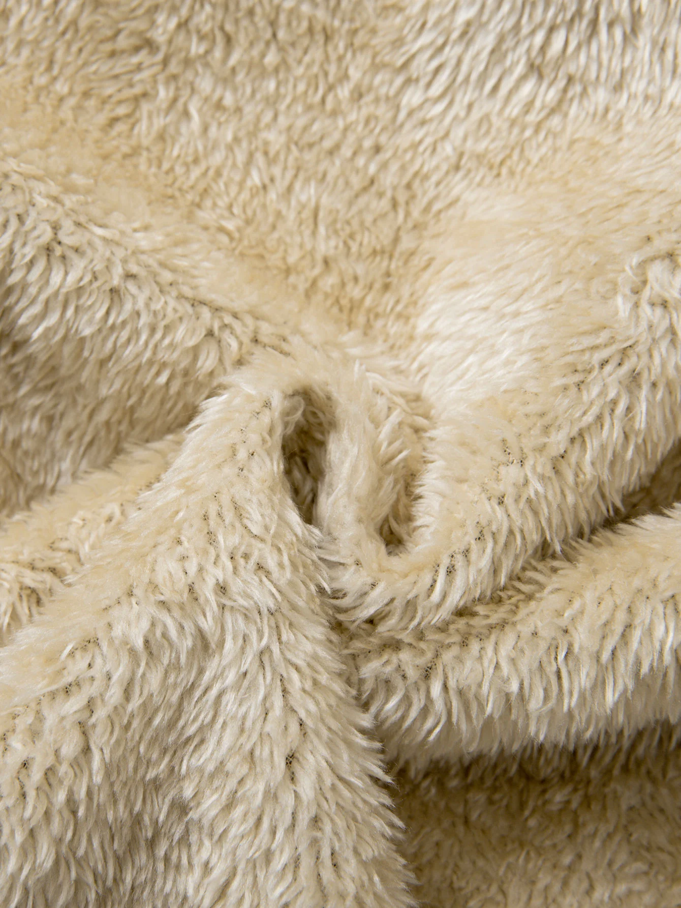 Teddy gefütterter Kapuzenpullover mit geometrischem Muster und Reißverschluss - Image 13