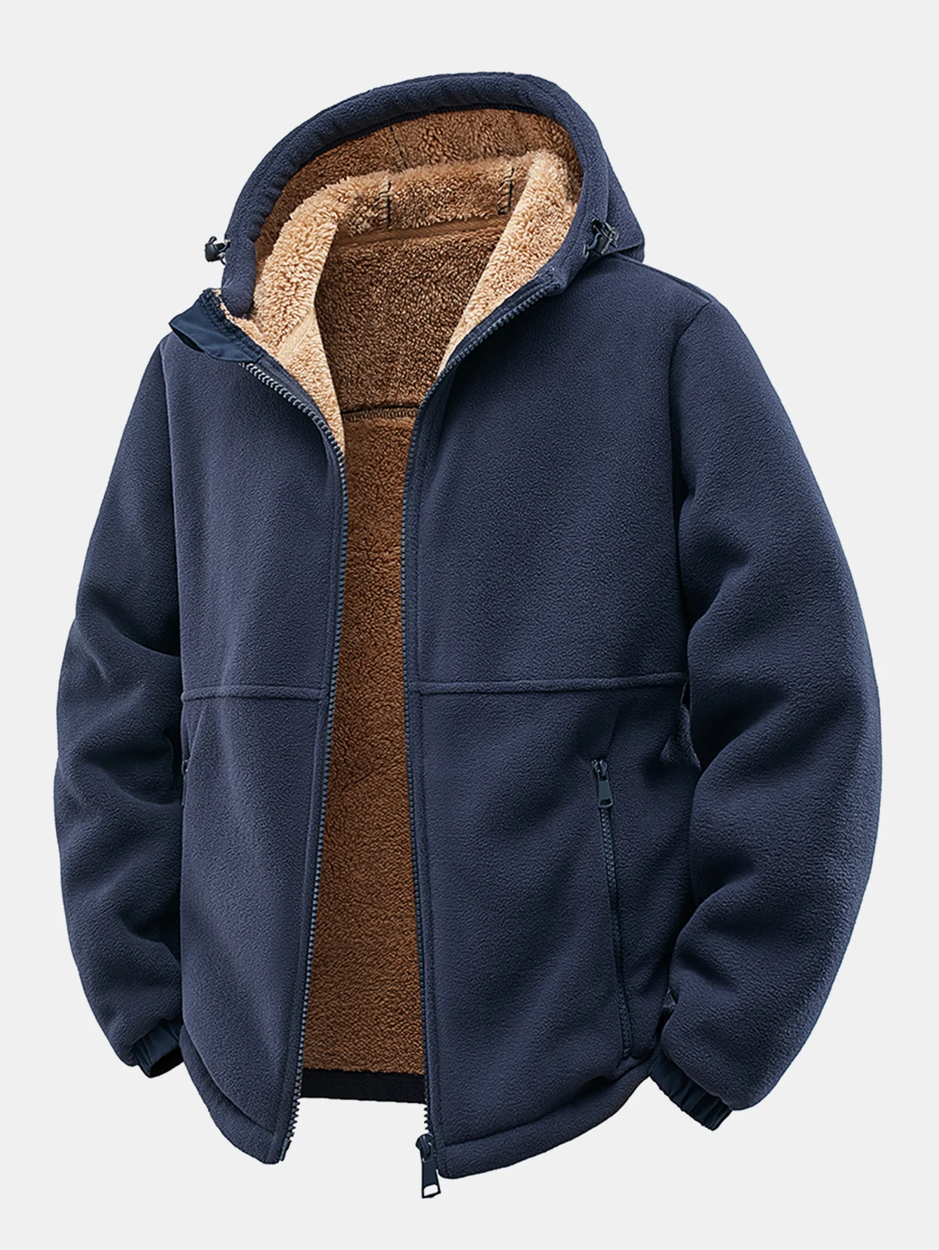 Teddy gefütterte Fleecejacke mit Kapuze - Image 4