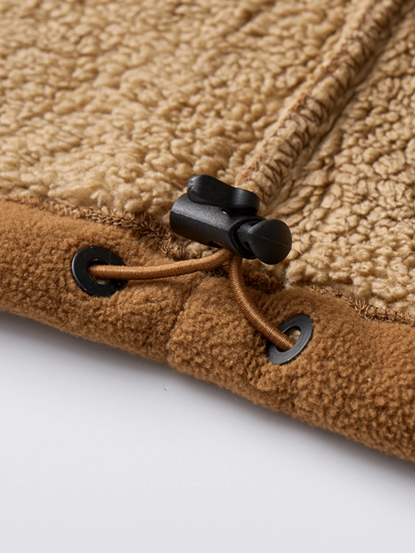 Teddygefütterte Polar-Fleece-Reißverschluss-Jacke mit Stehkragen - Image 9