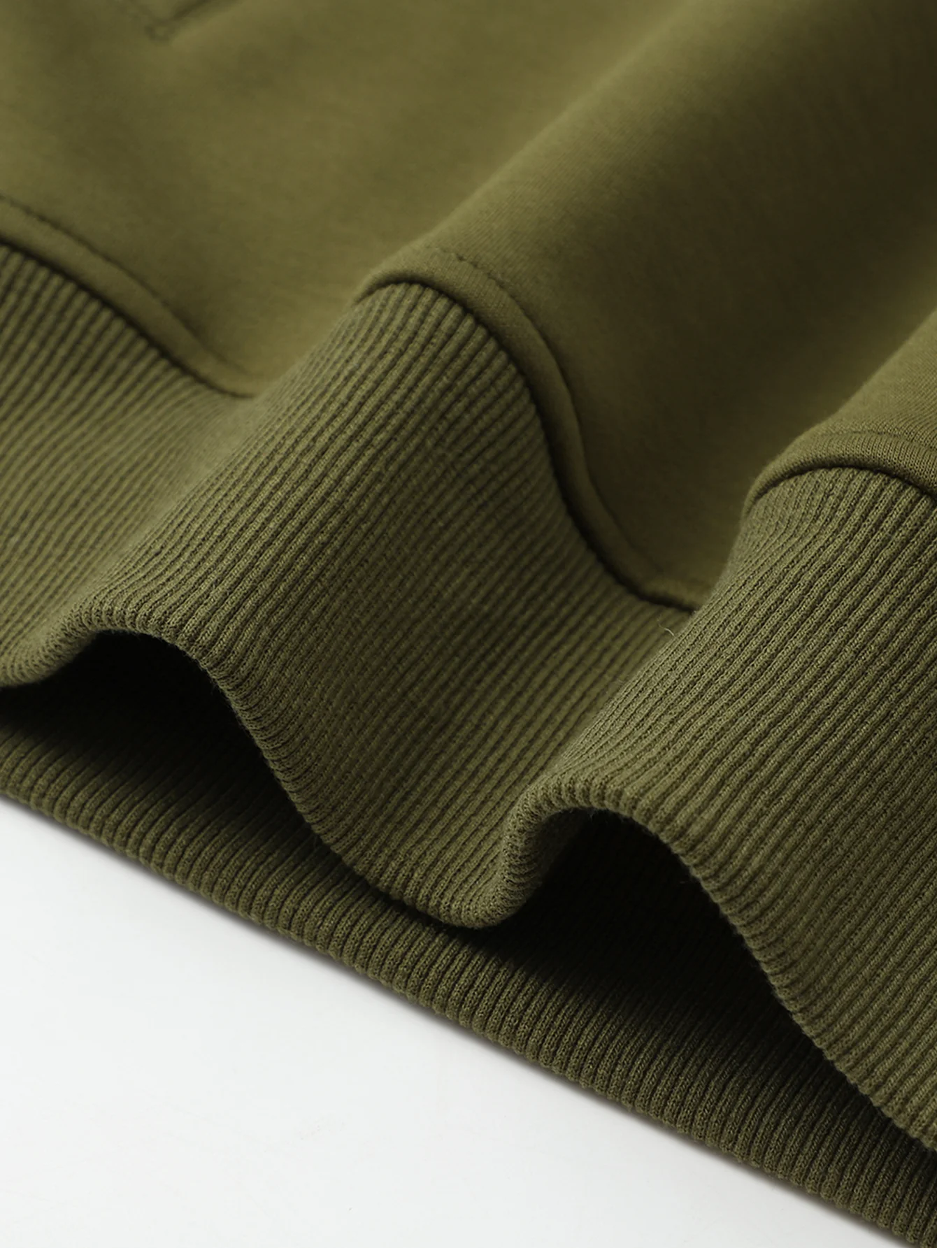 Teddy gefüttertes Sweatshirt mit Viertel-Reißverschluss - Image 12