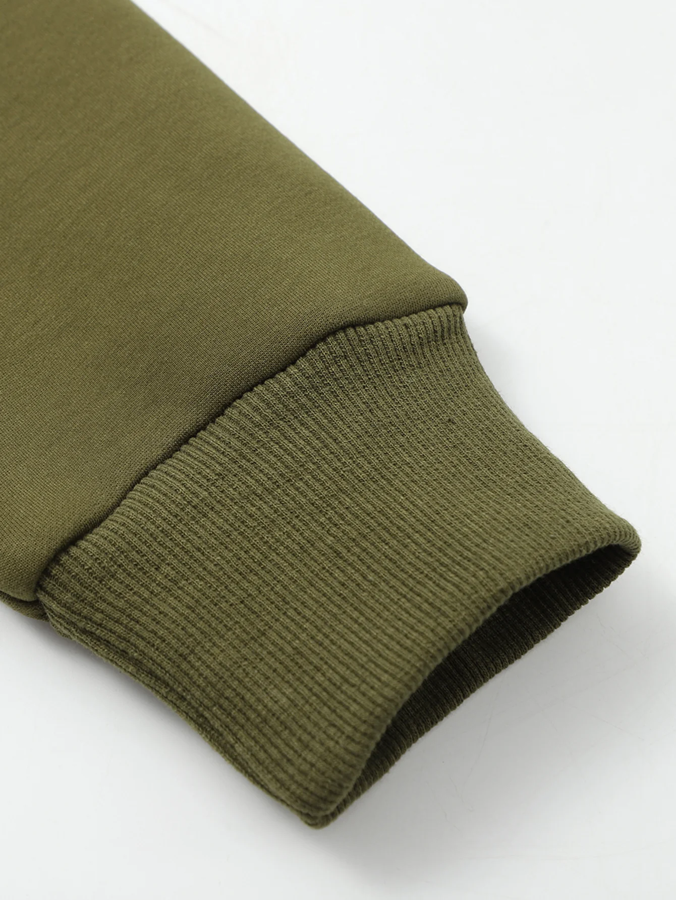 Teddy gefüttertes Sweatshirt mit Viertel-Reißverschluss - Image 13
