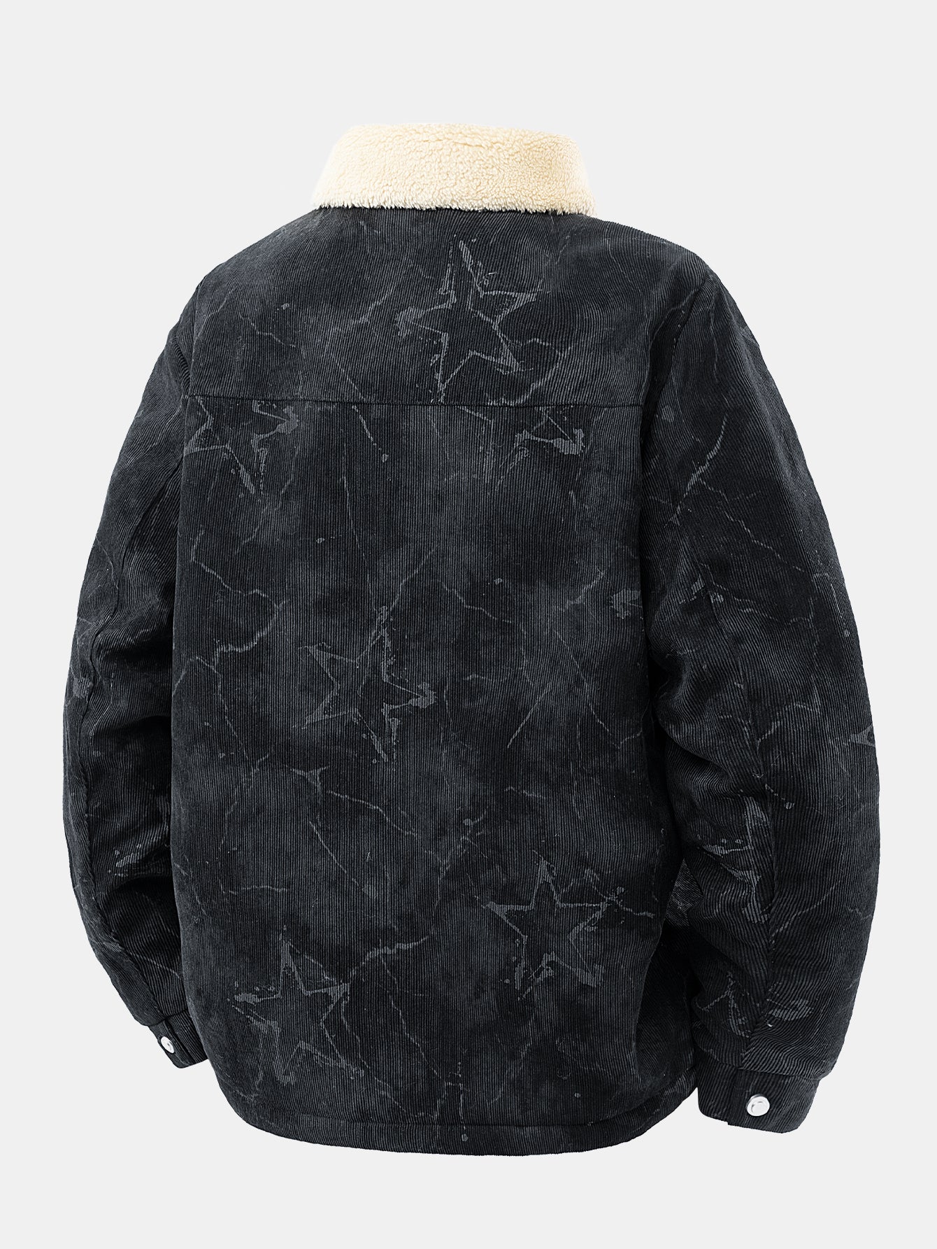 Teddy Lined Star Print Corduroy  Jacket - Image 10